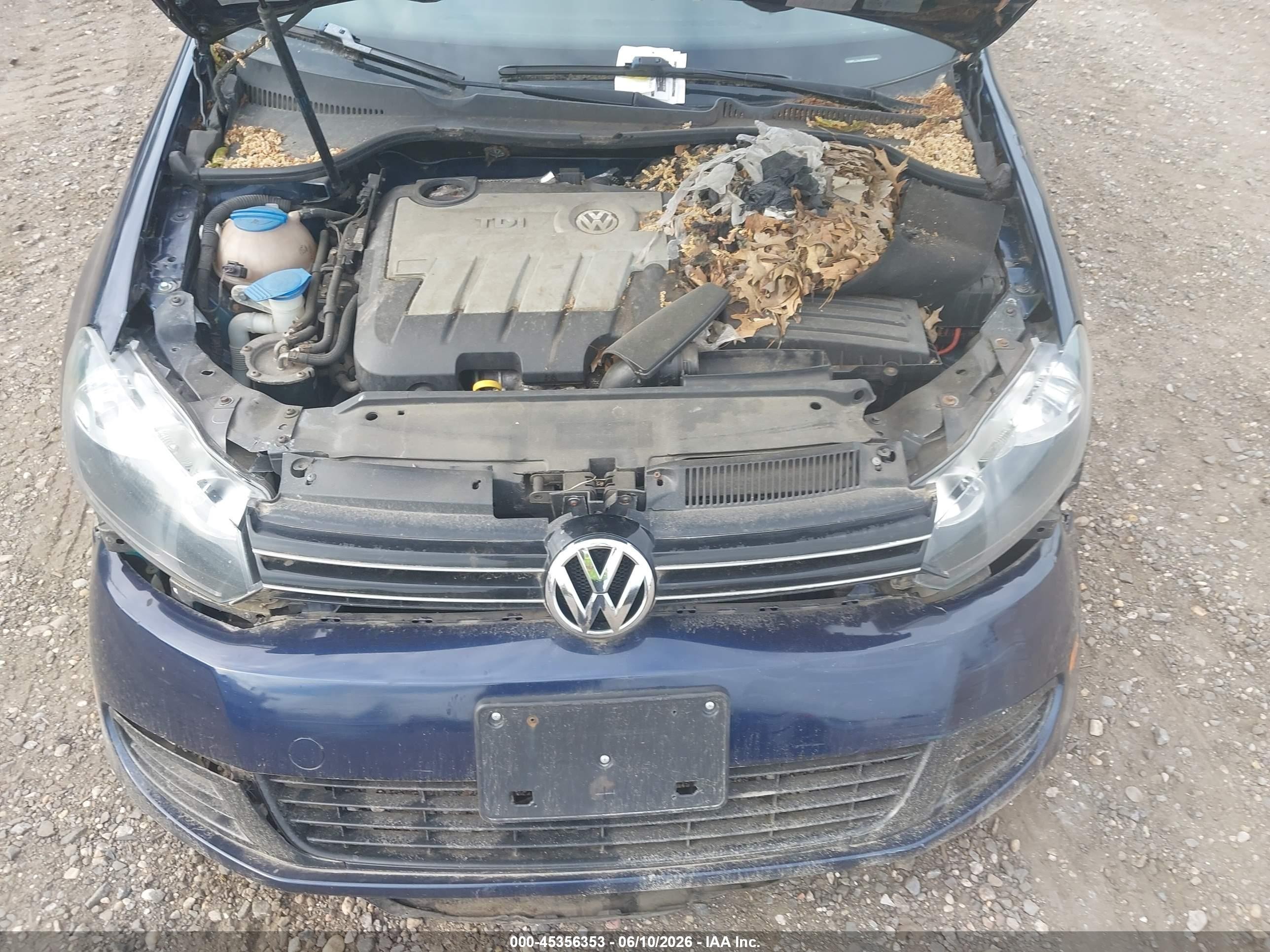 2014 Volkswagen Jetta Sportwagen 2.0l Tdi Blue vin: 3VWPL7AJ9EM605545