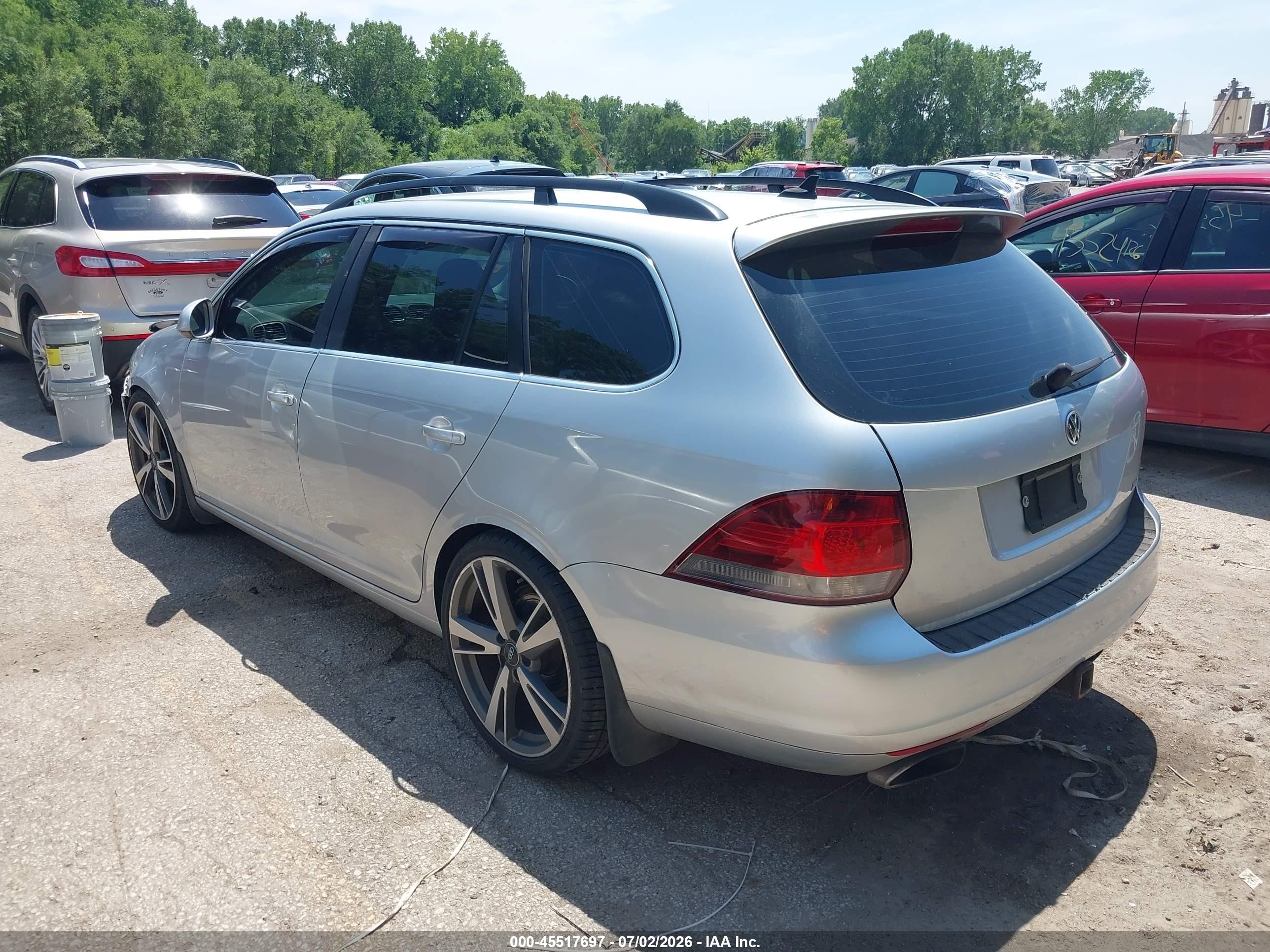2014 Volkswagen Jetta Sportwagen 2.0l Tdi Silver vin: 3VWPL7AJ9EM613306