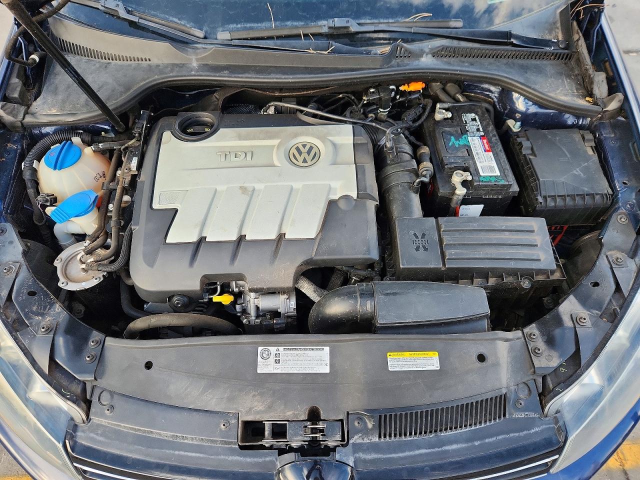 2014 Volkswagen Jetta Tdi Синий vin: 3VWPL7AJ9EM615394