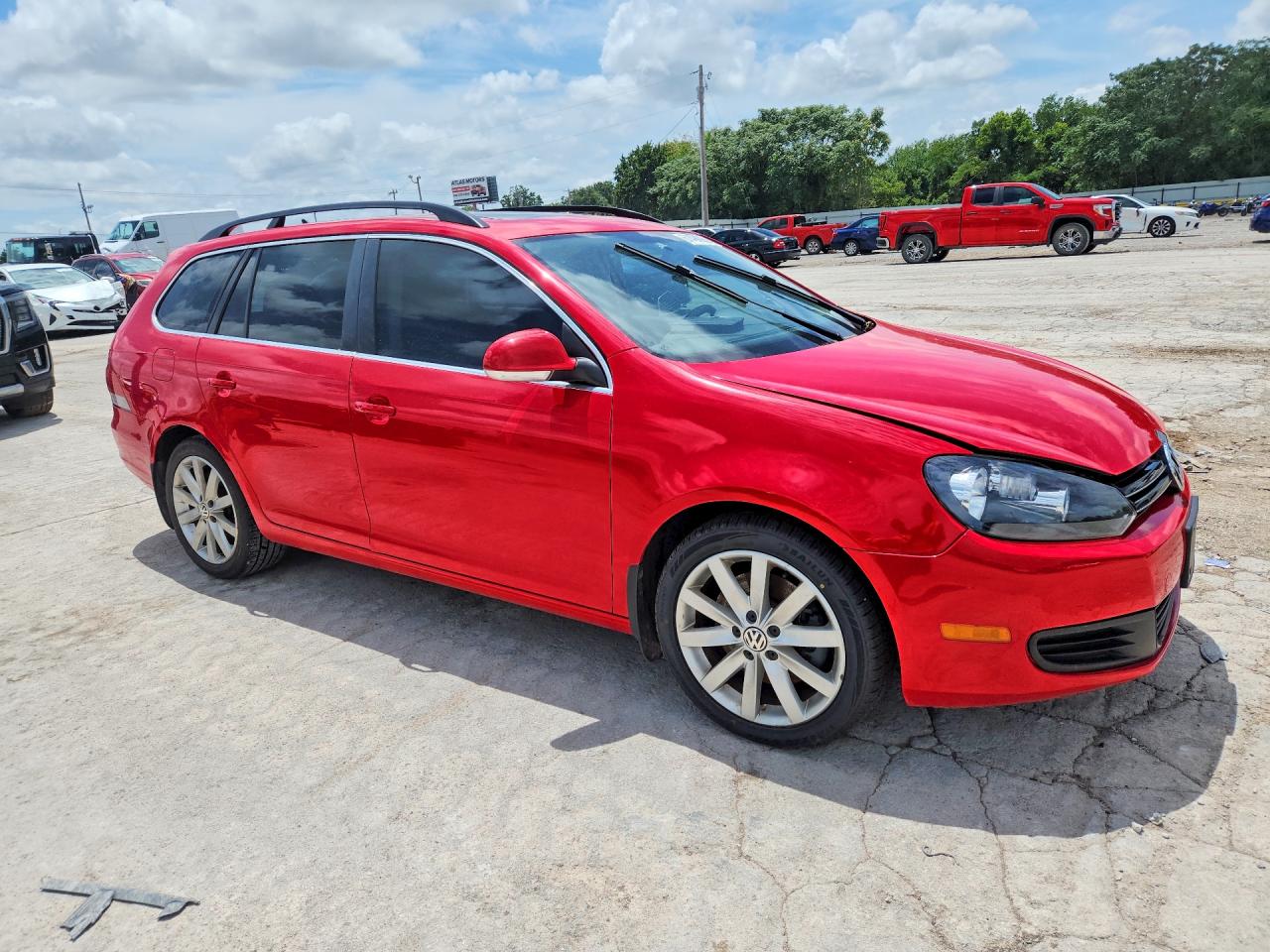 2014 Volkswagen Jetta Tdi Красный vin: 3VWPL7AJ9EM623494