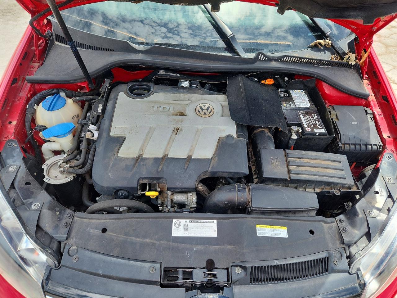 2014 Volkswagen Jetta Tdi Красный vin: 3VWPL7AJ9EM623494