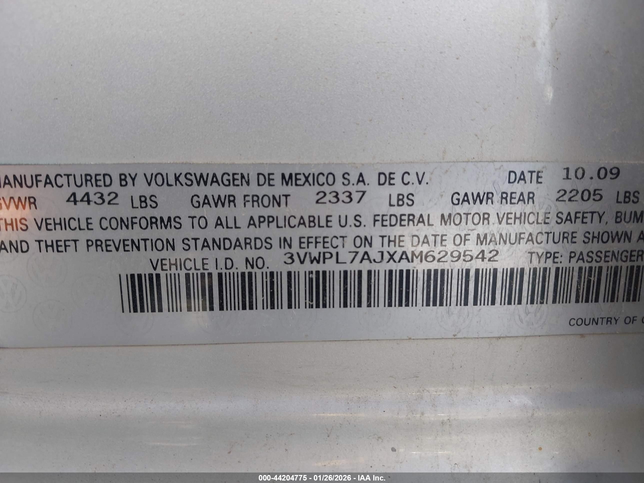 2010 Volkswagen Jetta Tdi Silver vin: 3VWPL7AJXAM629542