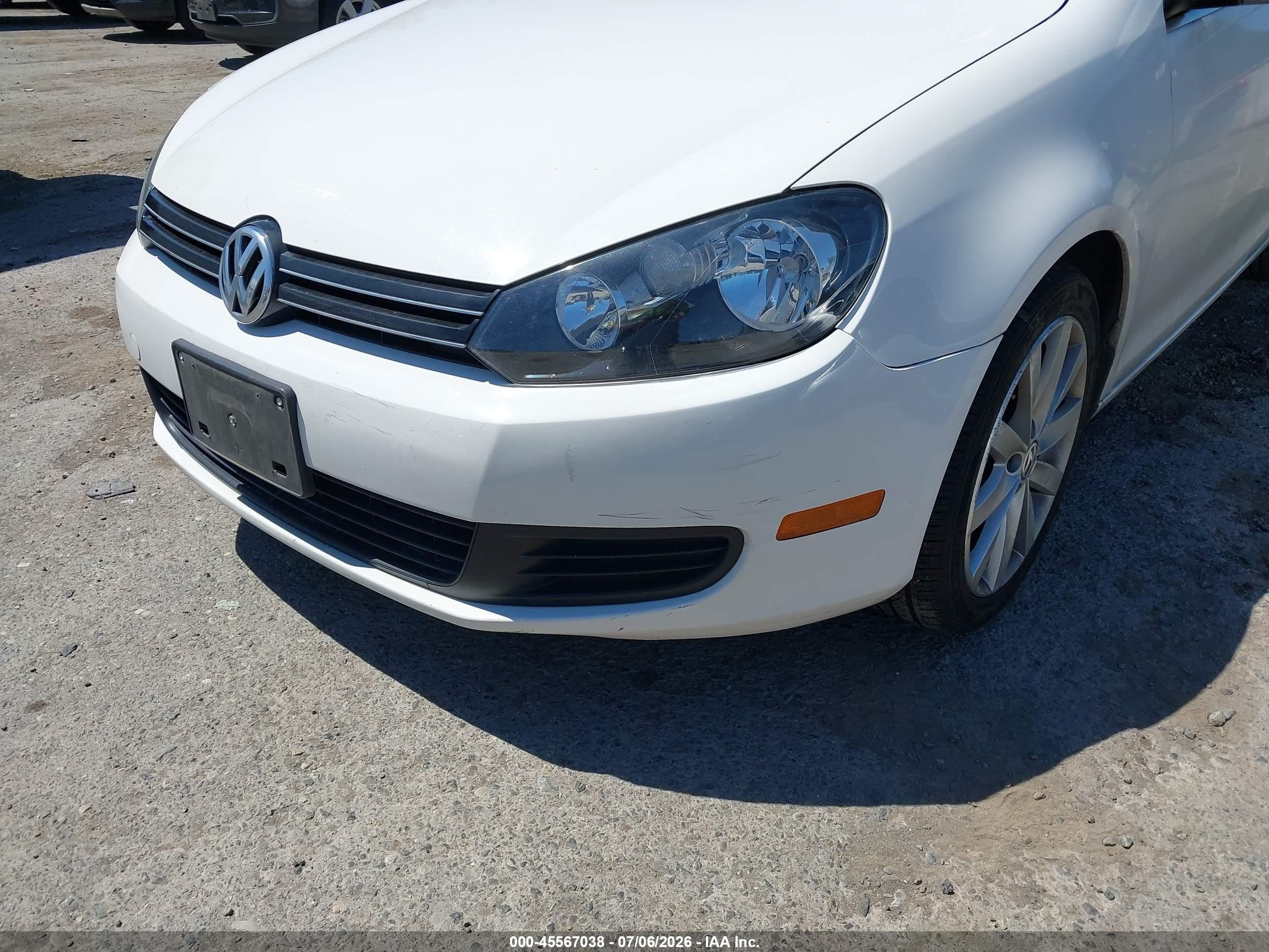 2012 Volkswagen Jetta Sportwagen 2.0l Tdi White vin: 3VWPL7AJXCM618138