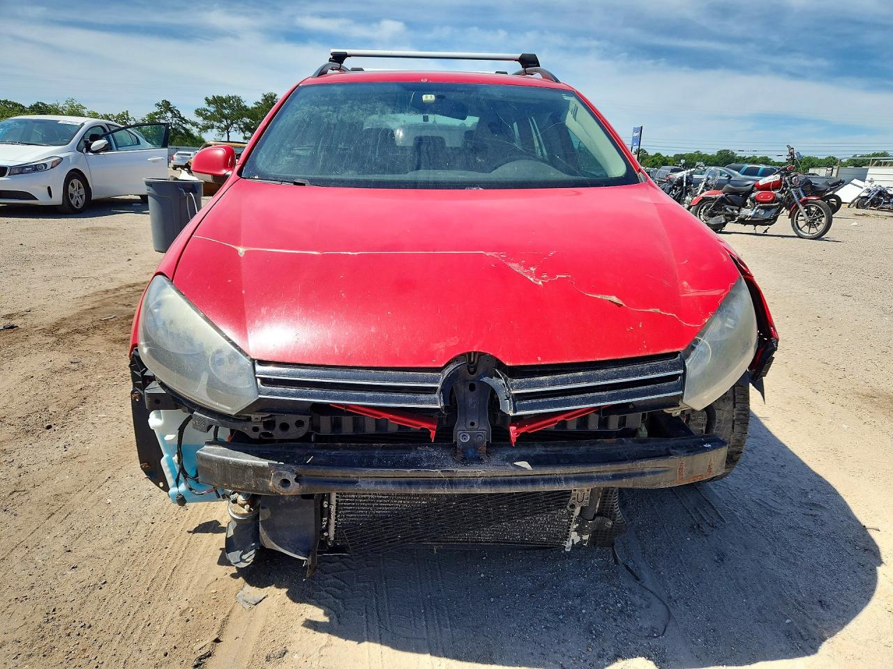2012 Volkswagen Jetta Tdi Red vin: 3VWPL7AJXCM642150