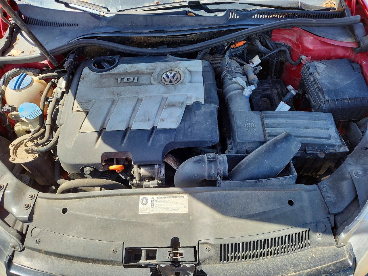 2012 Volkswagen Jetta Tdi Red vin: 3VWPL7AJXCM642150