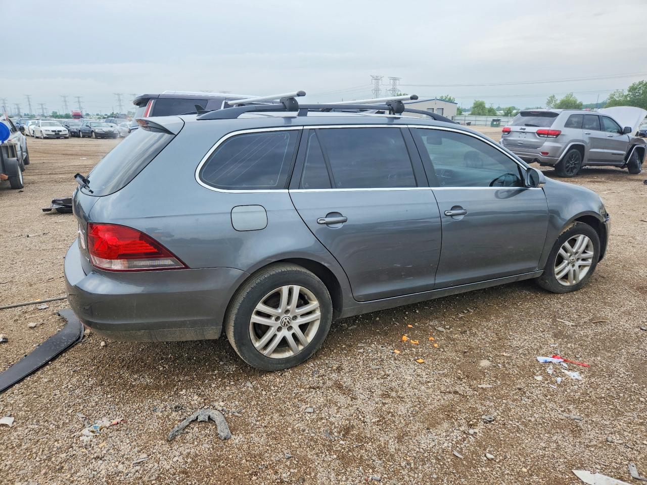 2012 Volkswagen Jetta Tdi Gray vin: 3VWPL7AJXCM663578