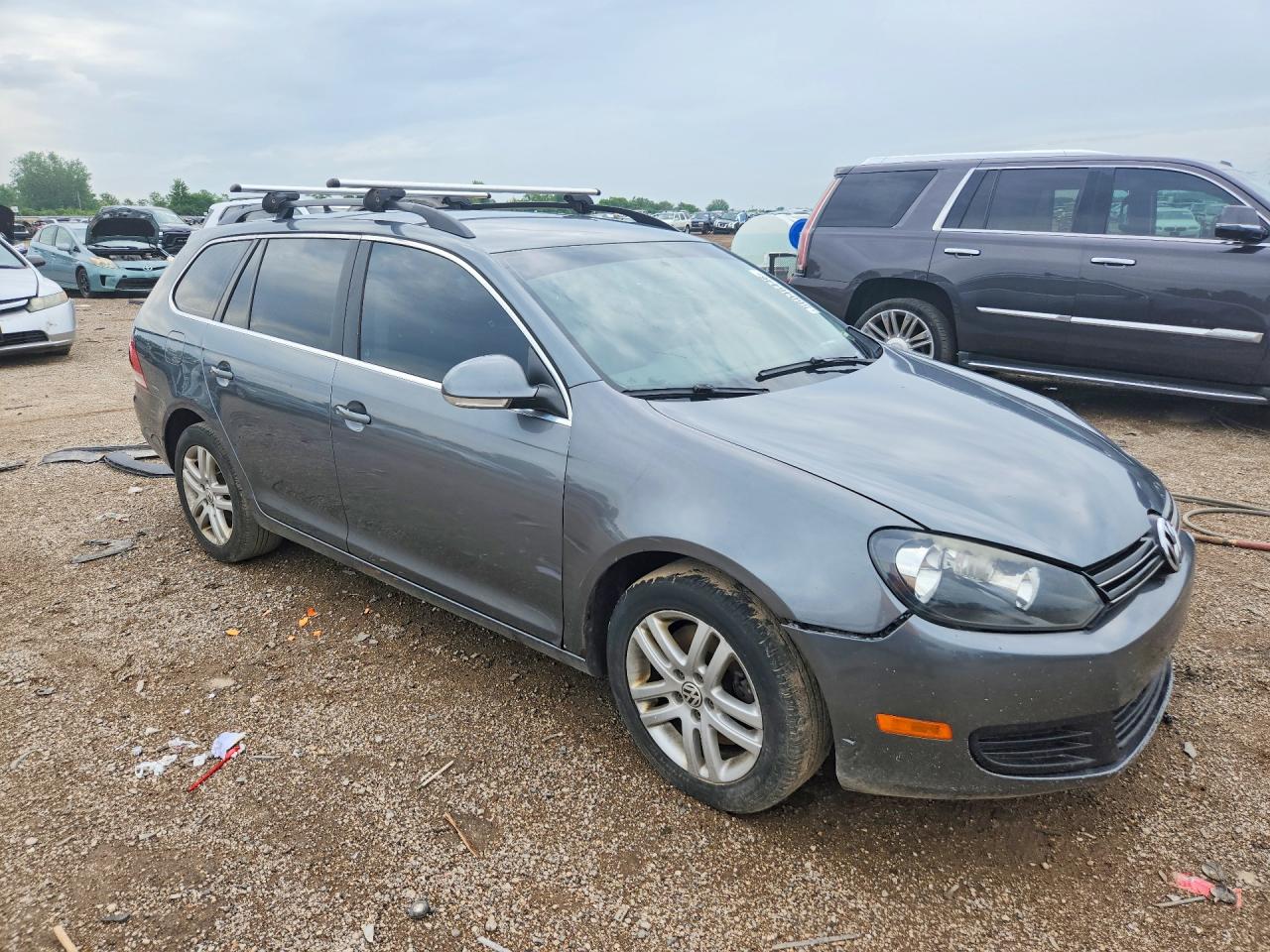 2012 Volkswagen Jetta Tdi Gray vin: 3VWPL7AJXCM663578