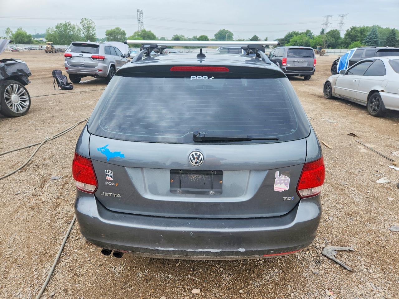 2012 Volkswagen Jetta Tdi Gray vin: 3VWPL7AJXCM663578