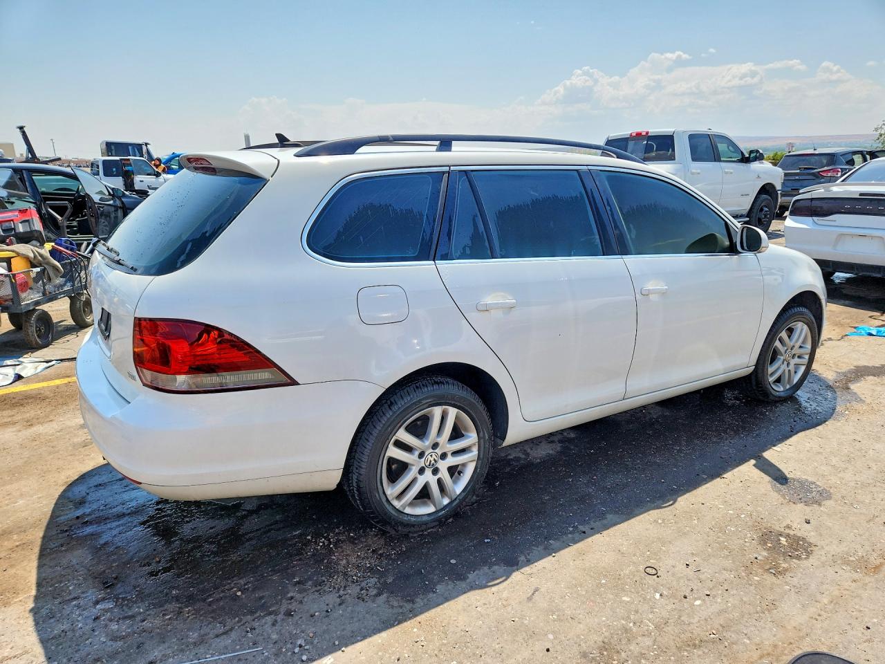 2013 Volkswagen Jetta Tdi White vin: 3VWPL7AJXDM624913
