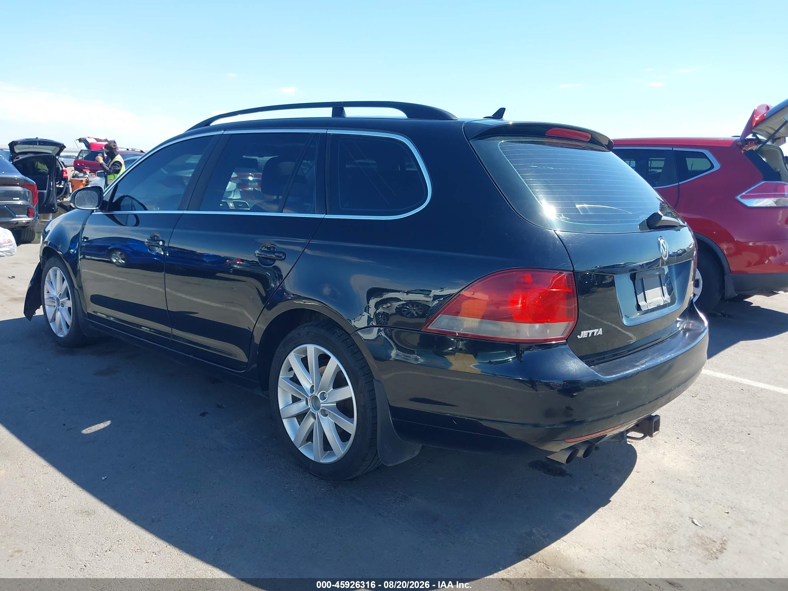 2013 Volkswagen Jetta Sportwagen 2.0l Tdi Black vin: 3VWPL7AJXDM642408