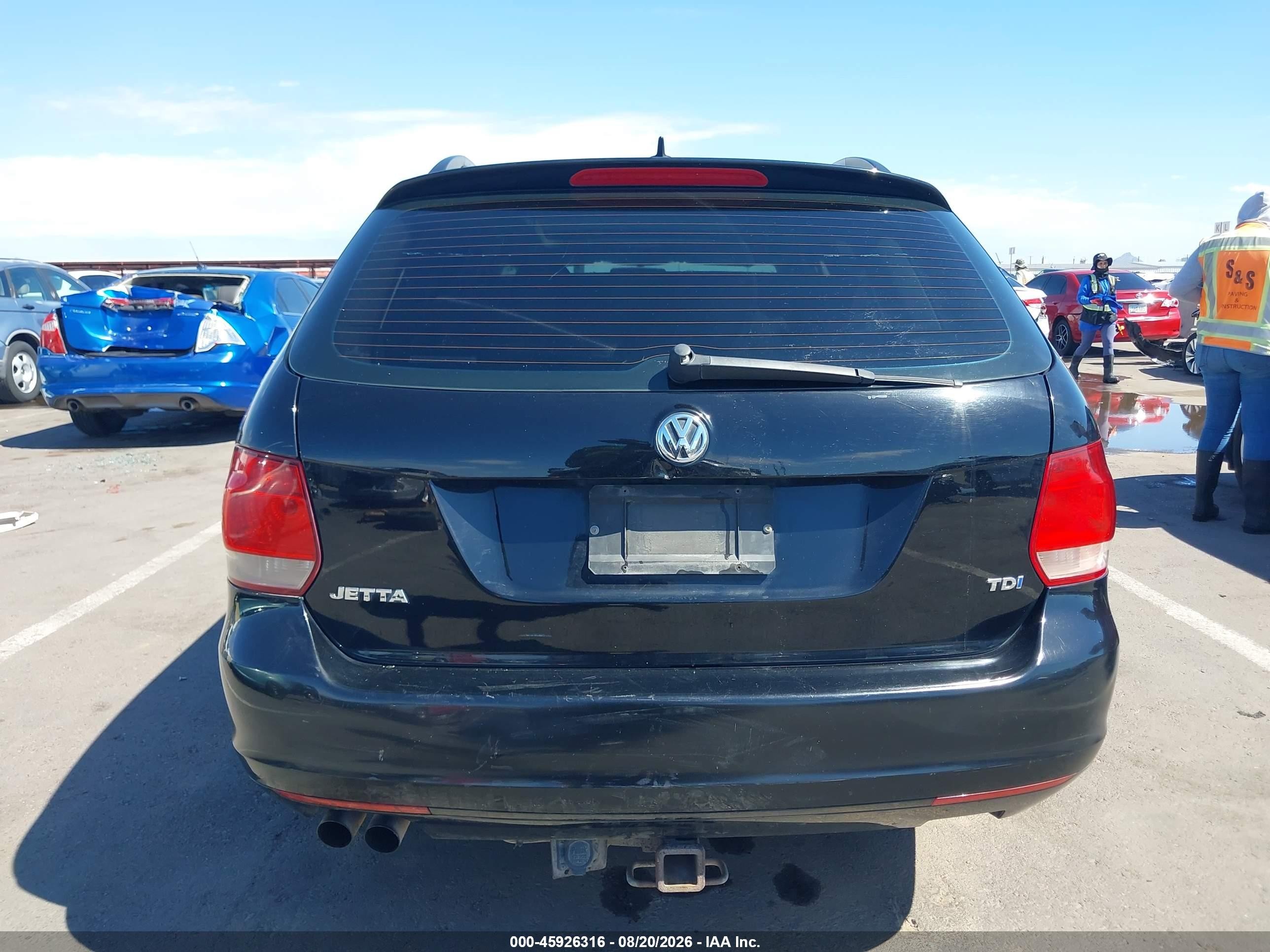 2013 Volkswagen Jetta Sportwagen 2.0l Tdi Black vin: 3VWPL7AJXDM642408