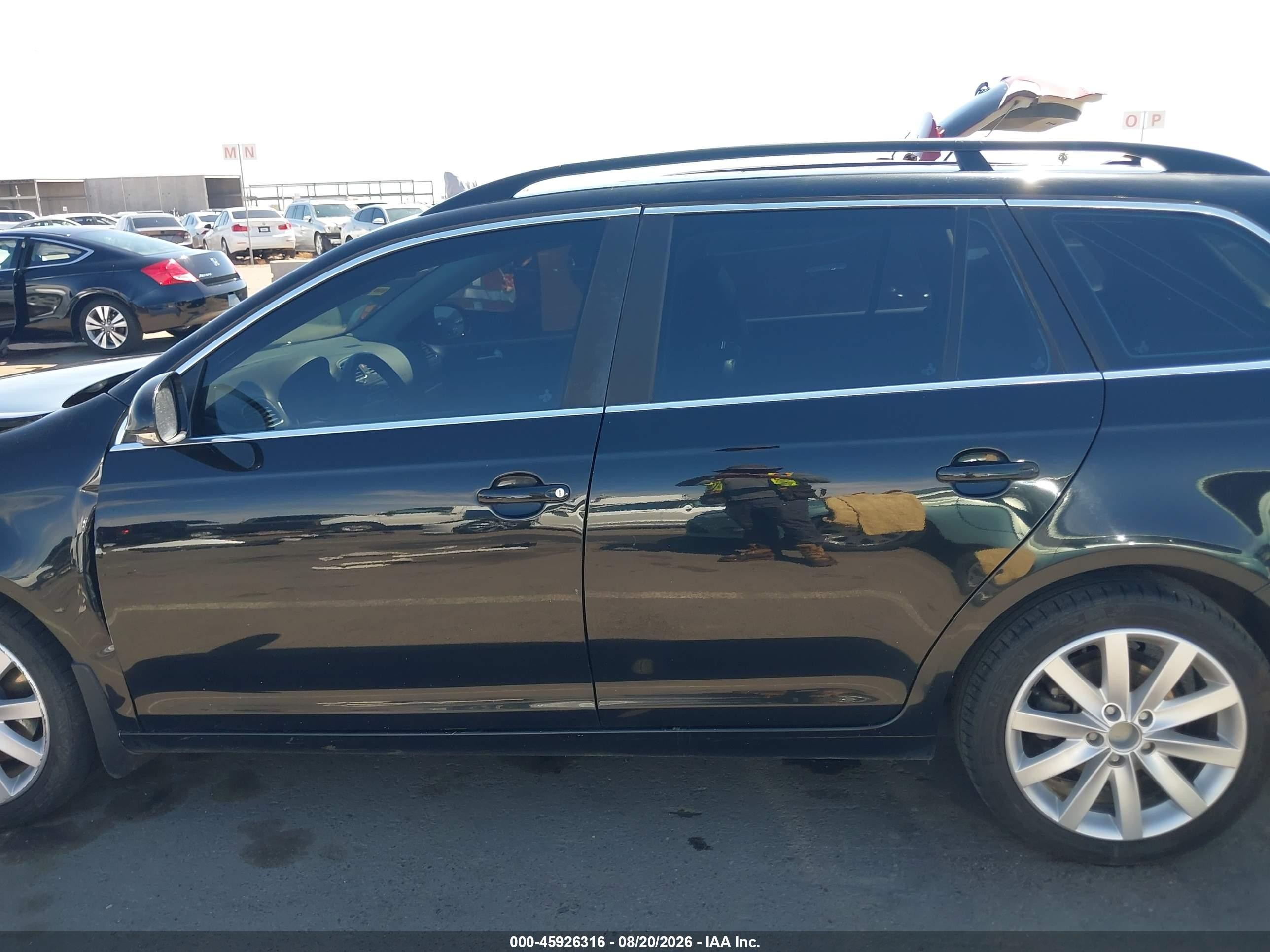 2013 Volkswagen Jetta Sportwagen 2.0l Tdi Black vin: 3VWPL7AJXDM642408