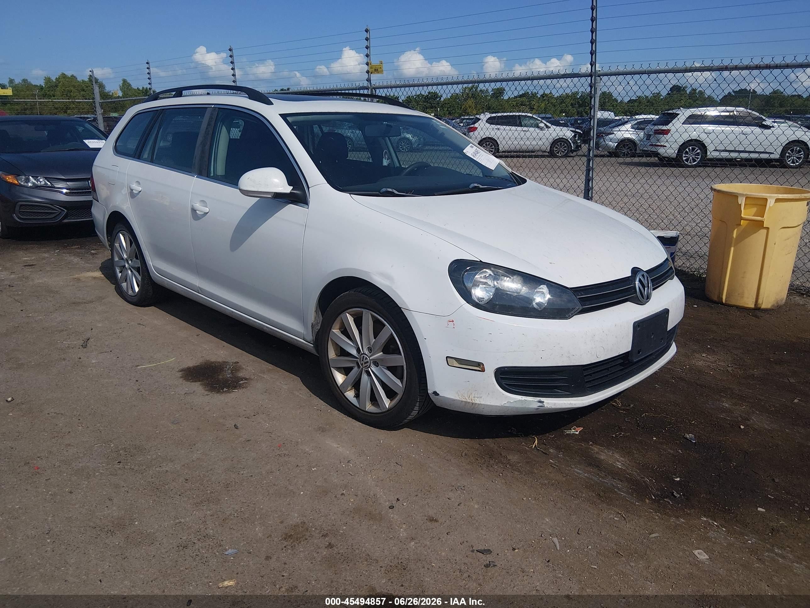 2014 Volkswagen Jetta Sportwagen 2.0l Tdi Gray vin: 3VWPL7AJXEM612925