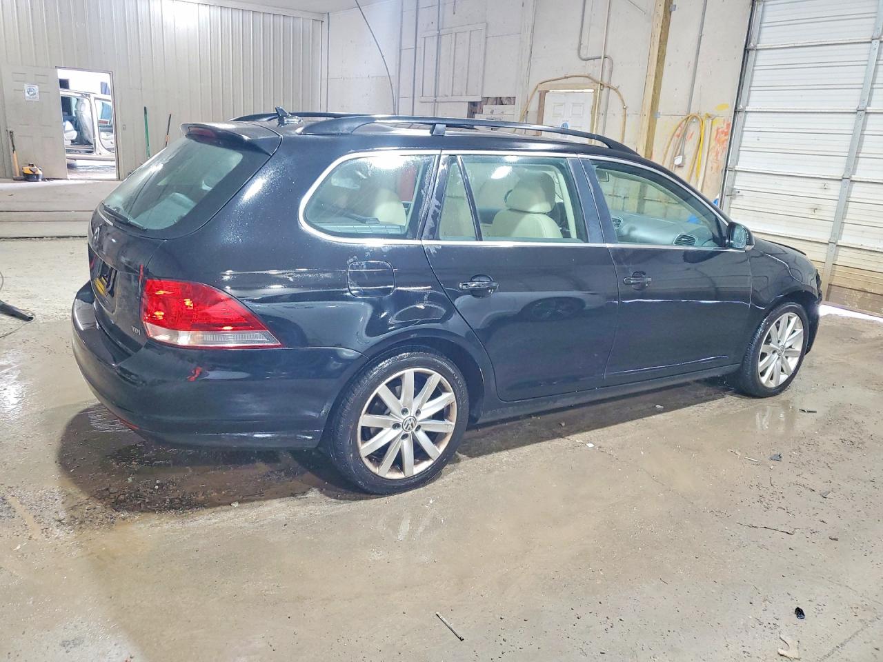 2014 Volkswagen Jetta Tdi Black vin: 3VWPL7AJXEM614979