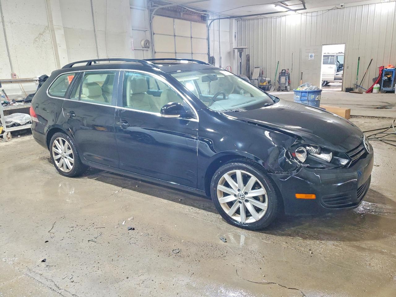2014 Volkswagen Jetta Tdi Black vin: 3VWPL7AJXEM614979