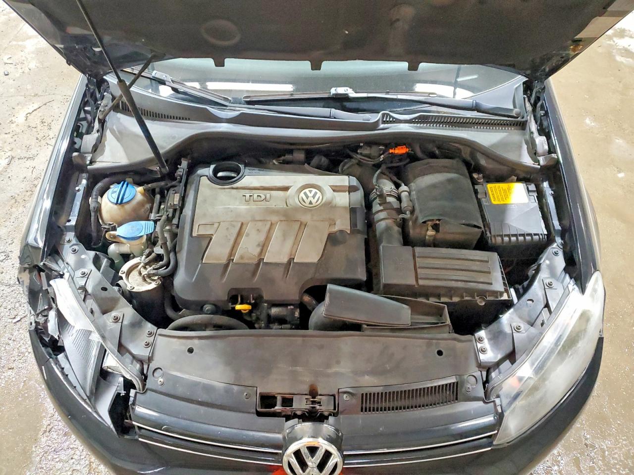2014 Volkswagen Jetta Tdi Black vin: 3VWPL7AJXEM614979