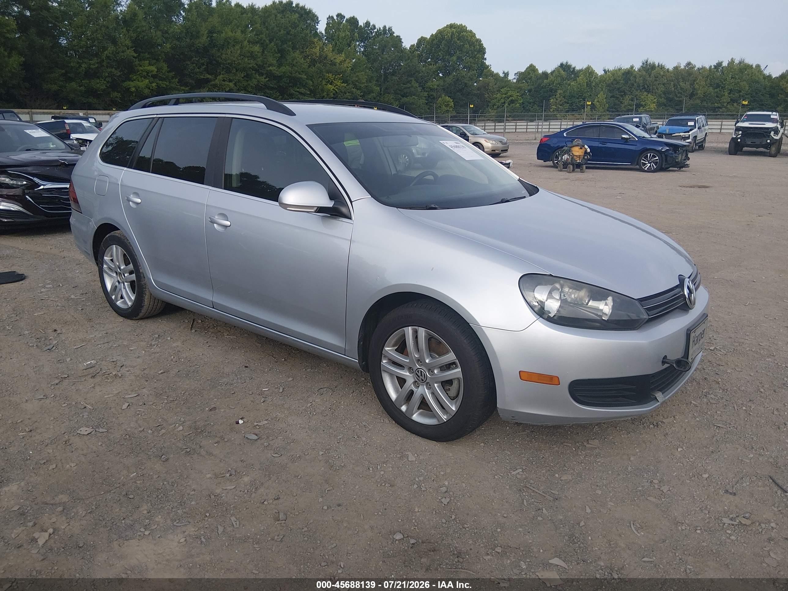 2014 Volkswagen Jetta Sportwagen 2.0l Tdi Silver vin: 3VWPL7AJXEM618398