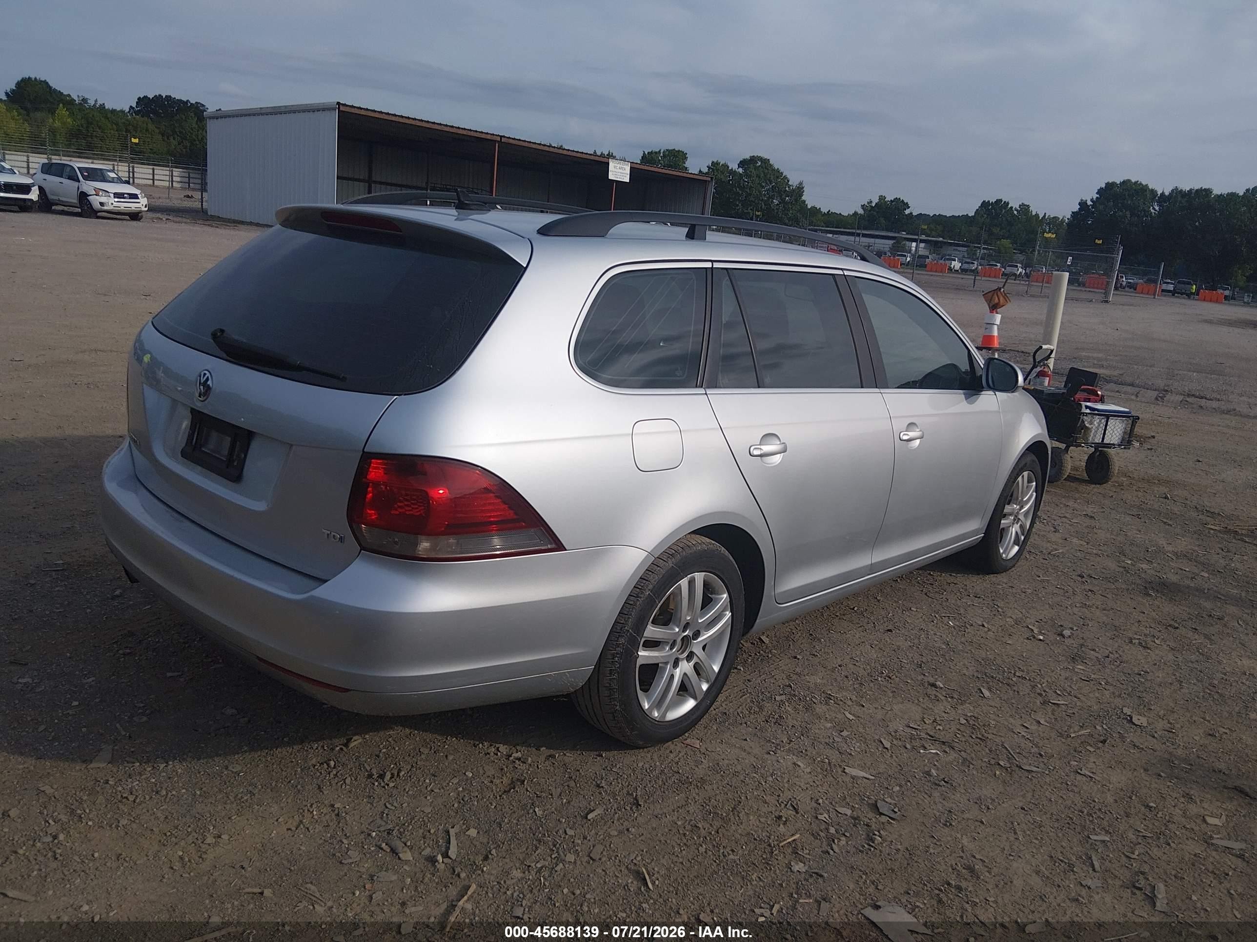 2014 Volkswagen Jetta Sportwagen 2.0l Tdi Silver vin: 3VWPL7AJXEM618398