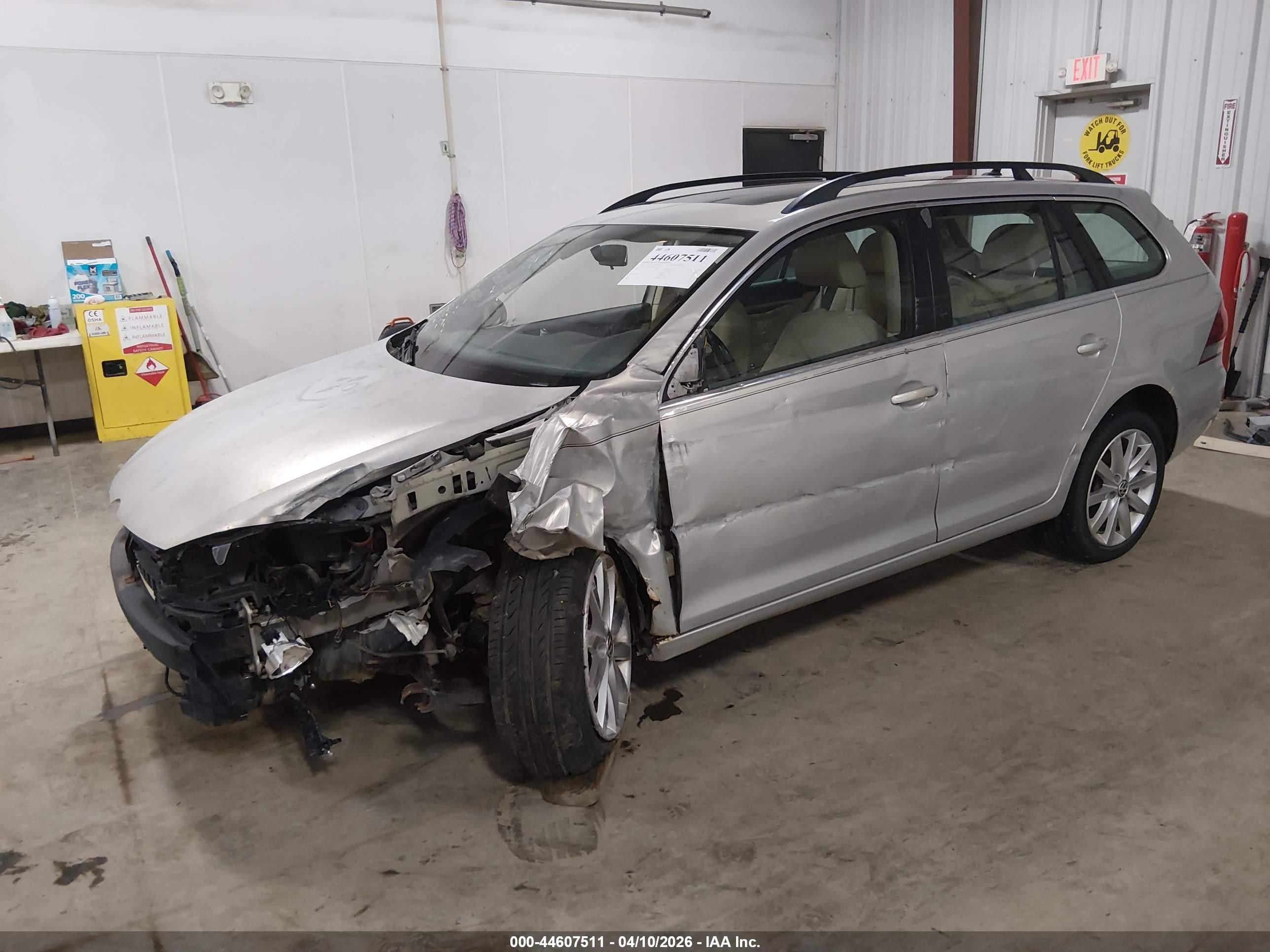 2011 Volkswagen Jetta Sportwagen 2.0l Tdi Gray vin: 3VWPL8AJ5BM624630