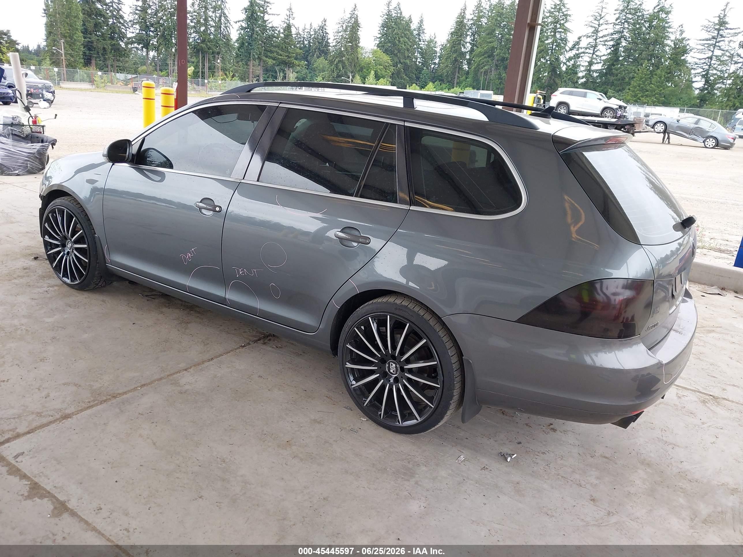2011 Volkswagen Jetta Sportwagen 2.0l Tdi Gray vin: 3VWPL8AJ5BM697500