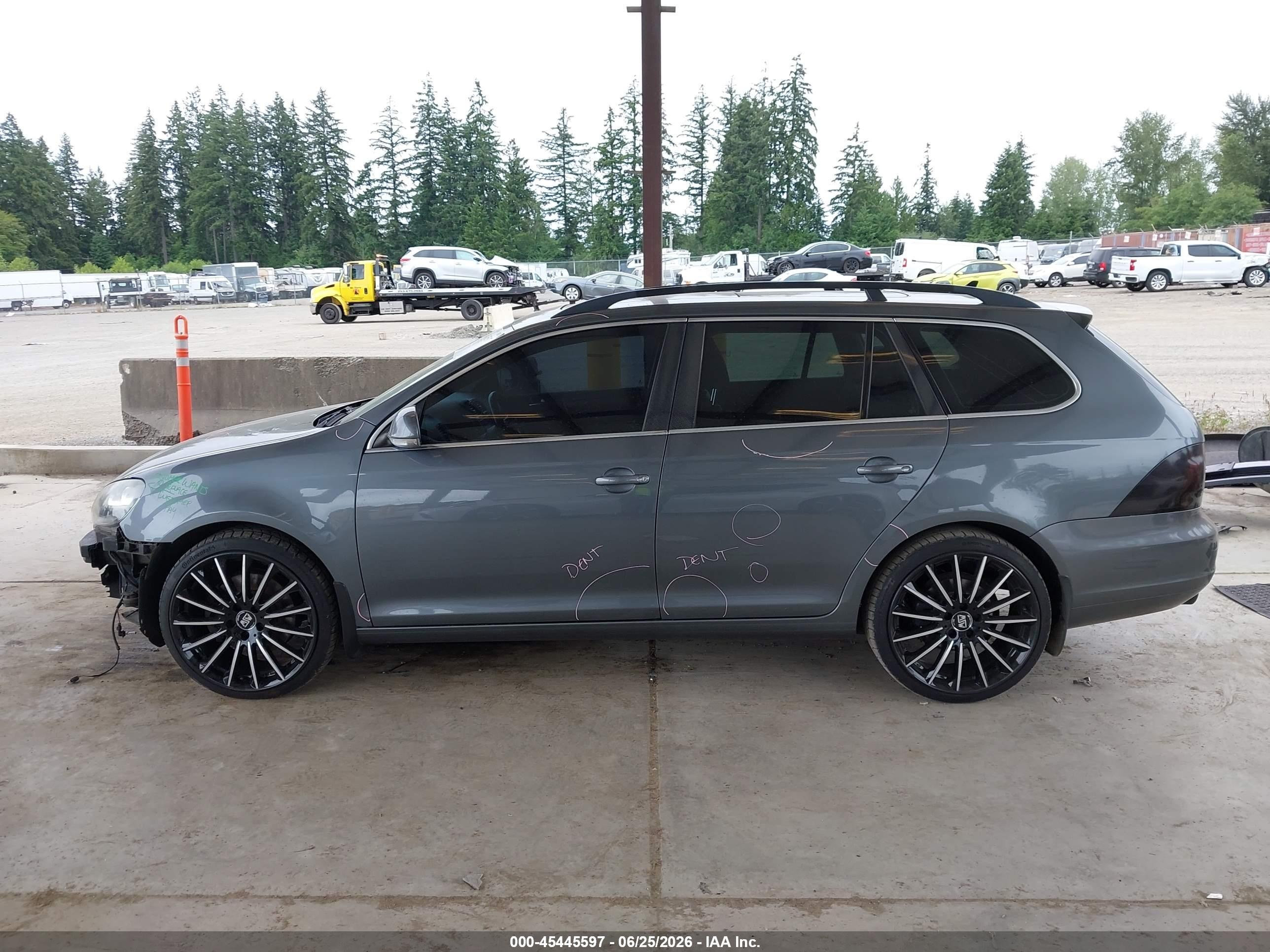 2011 Volkswagen Jetta Sportwagen 2.0l Tdi Gray vin: 3VWPL8AJ5BM697500