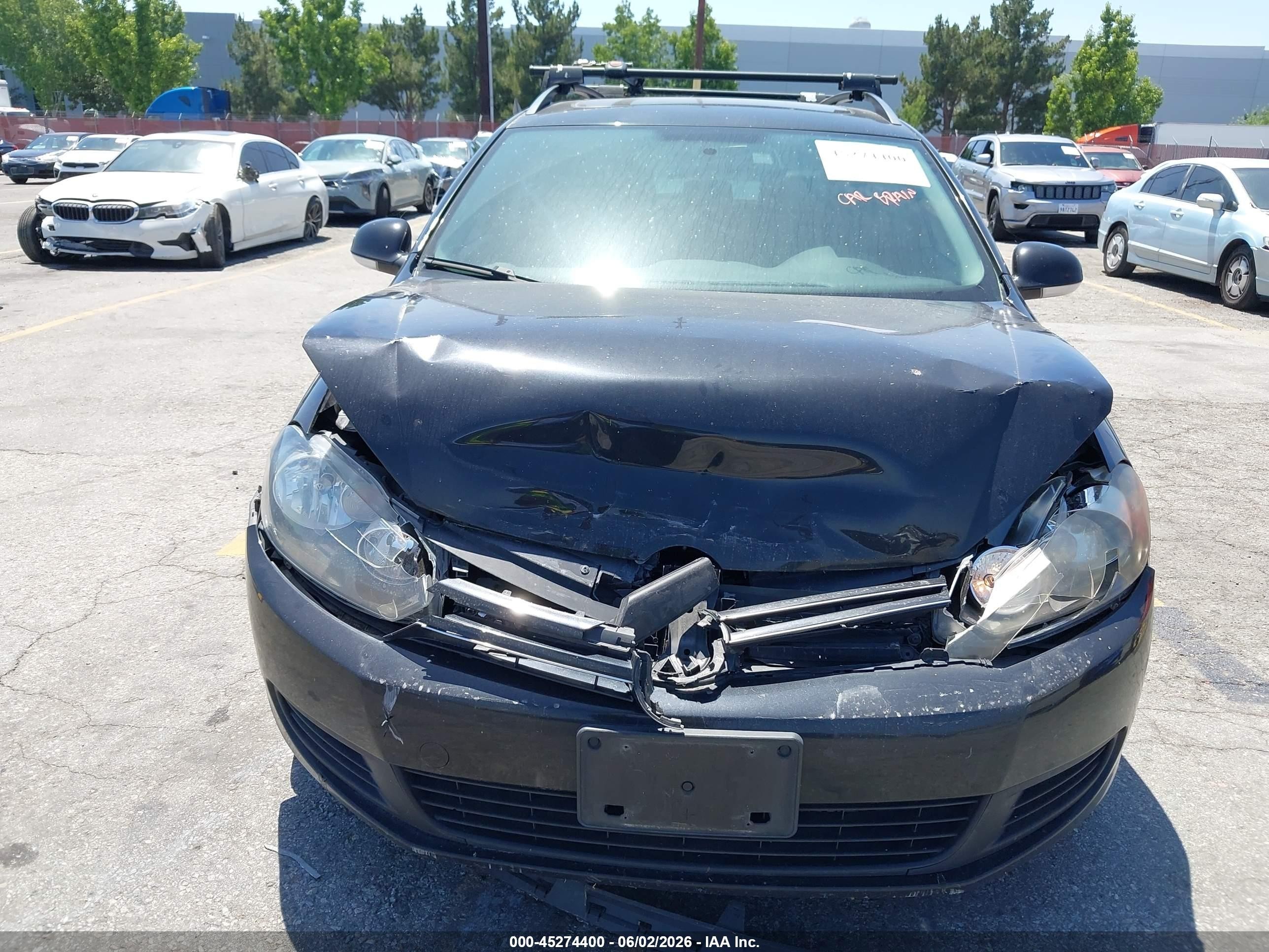 2012 Volkswagen Jetta Sportwagen 2.5l Se Black vin: 3VWPP7AJ0CM627922