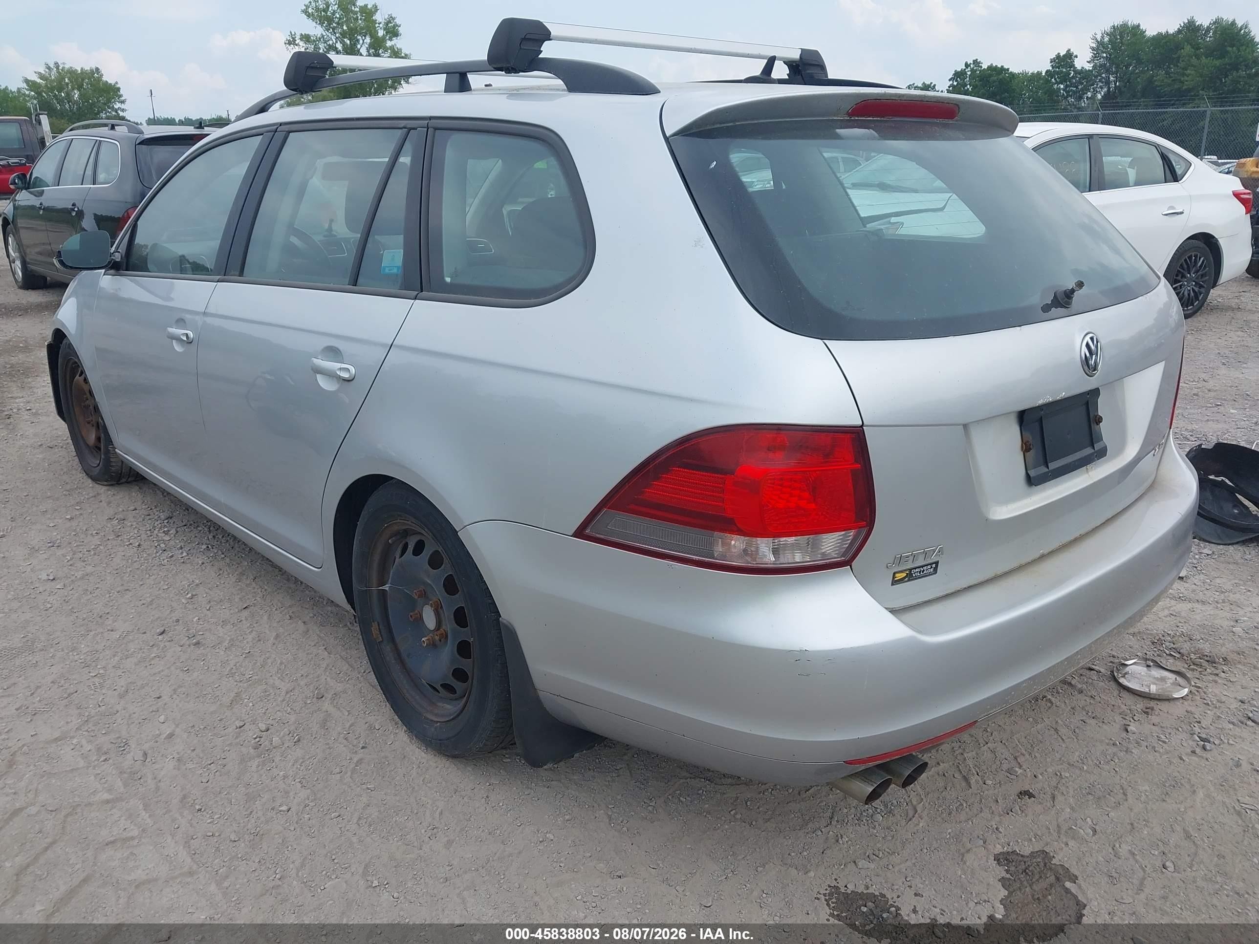 2013 Volkswagen Jetta Sportwagen 2.5l S Silver vin: 3VWPP7AJ0DM666057