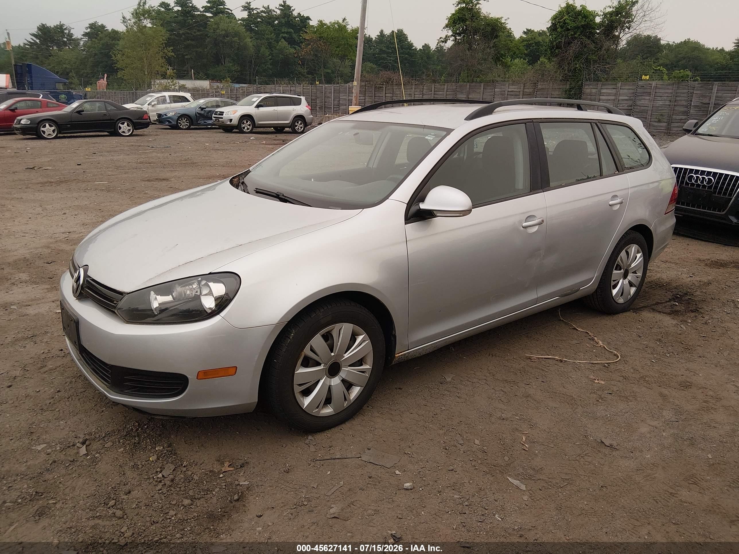 2013 Volkswagen Jetta Sportwagen 2.5l S Silver vin: 3VWPP7AJ0DM674840