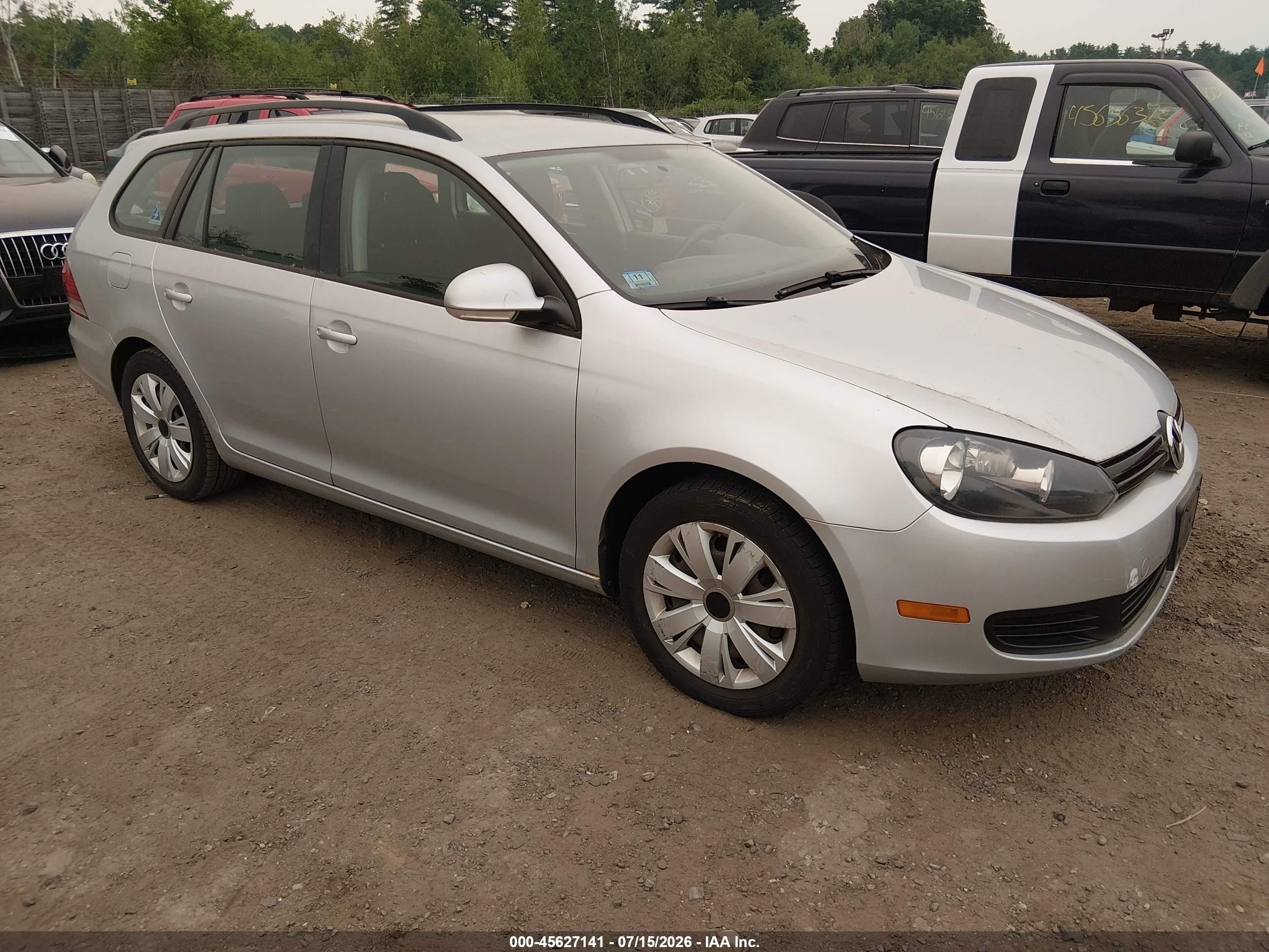 2013 Volkswagen Jetta Sportwagen 2.5l S Silver vin: 3VWPP7AJ0DM674840