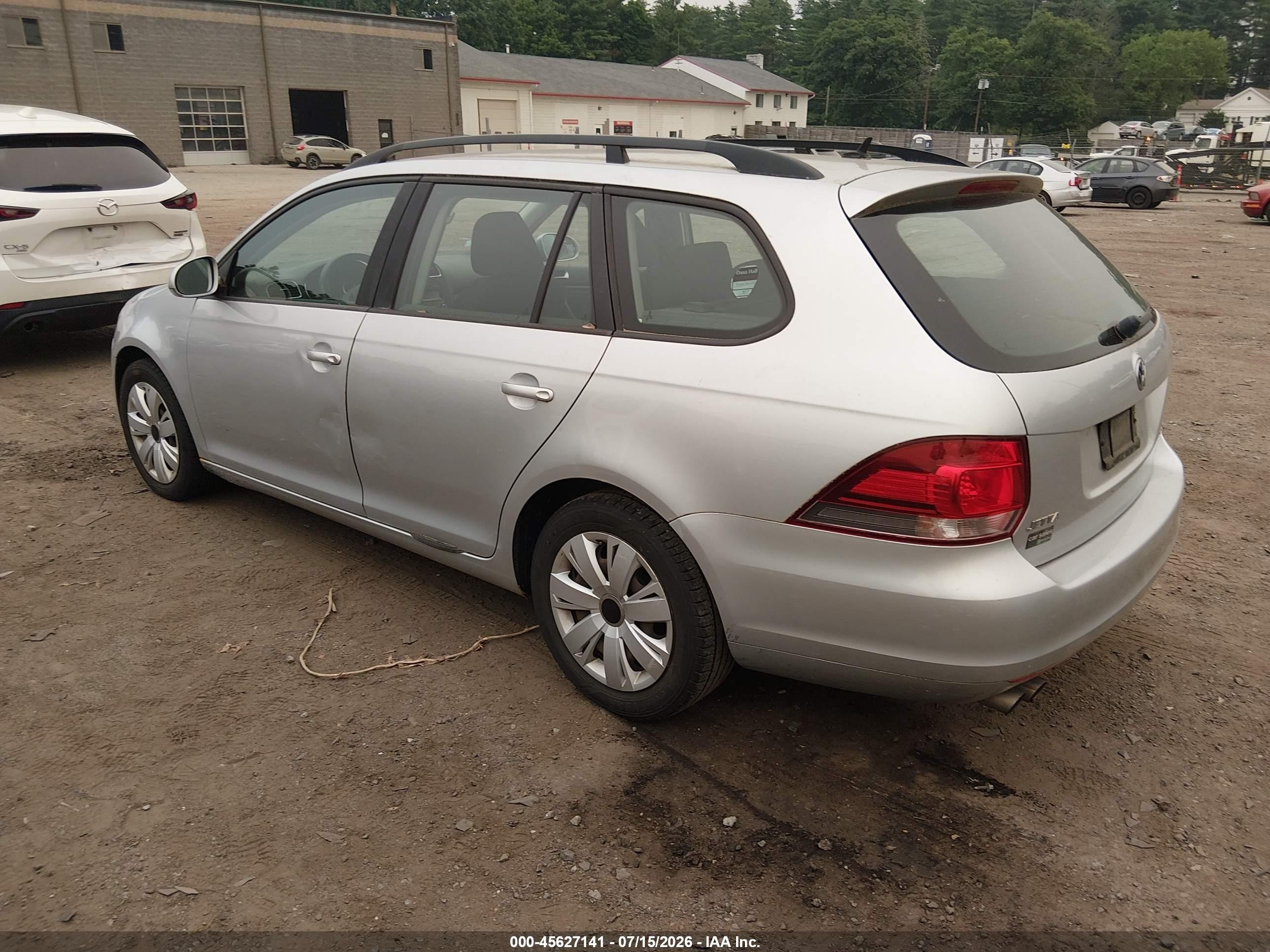 2013 Volkswagen Jetta Sportwagen 2.5l S Silver vin: 3VWPP7AJ0DM674840