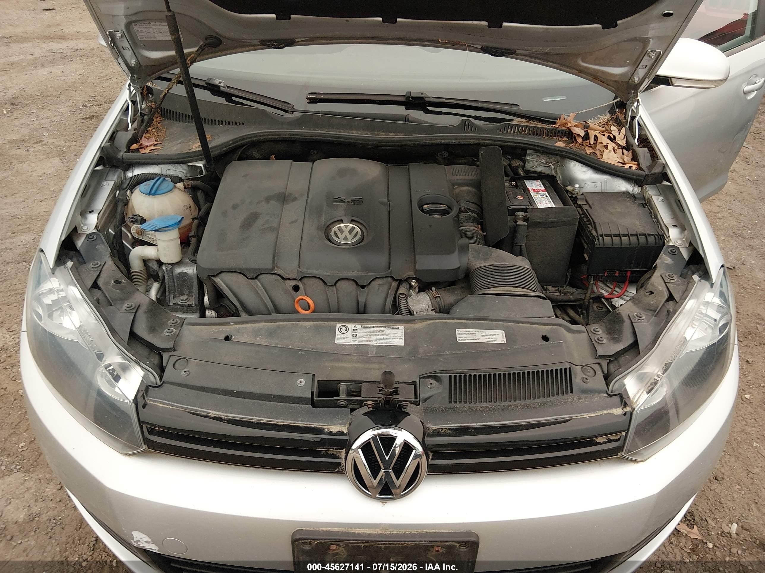 2013 Volkswagen Jetta Sportwagen 2.5l S Silver vin: 3VWPP7AJ0DM674840