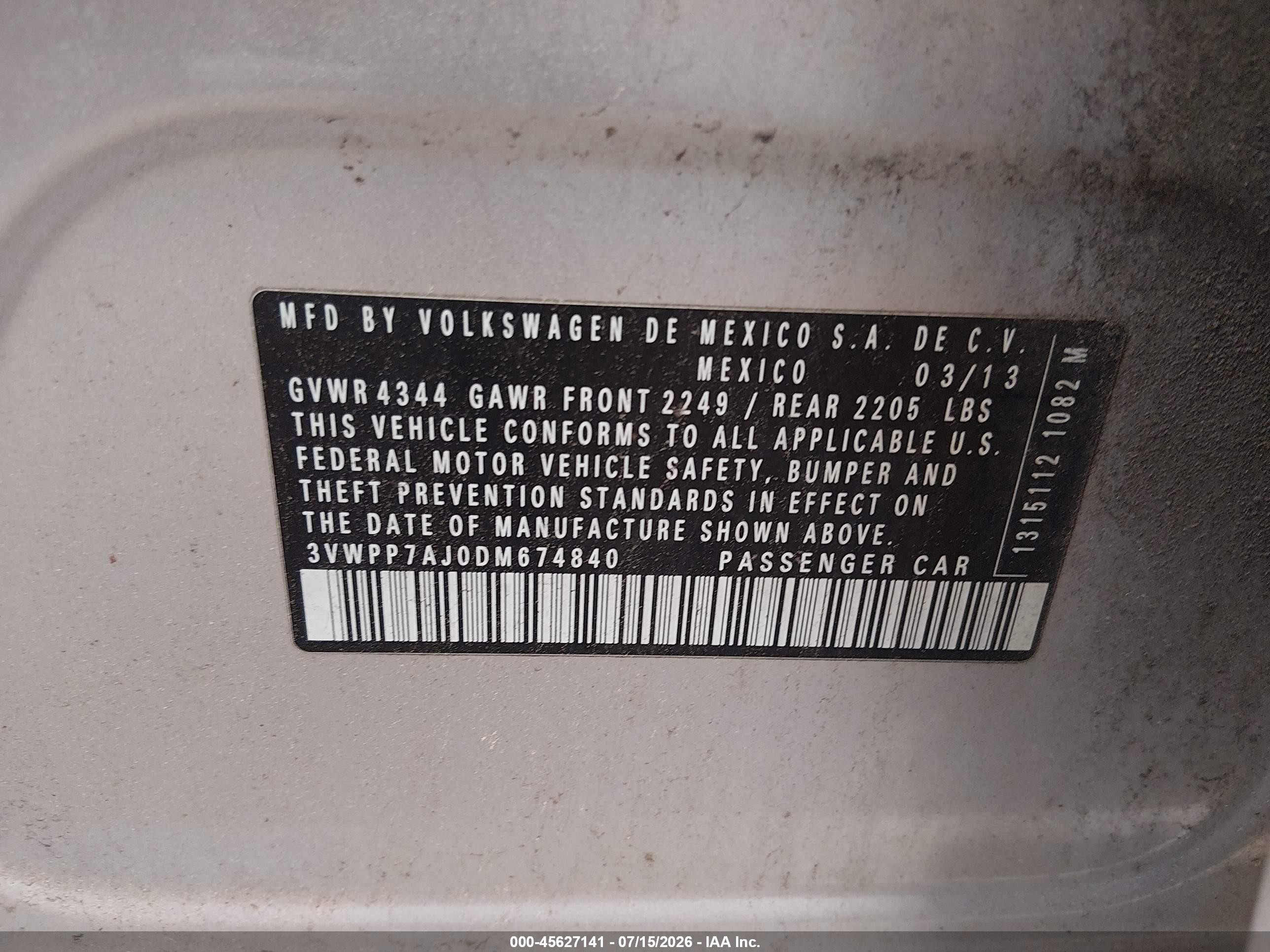 2013 Volkswagen Jetta Sportwagen 2.5l S Silver vin: 3VWPP7AJ0DM674840