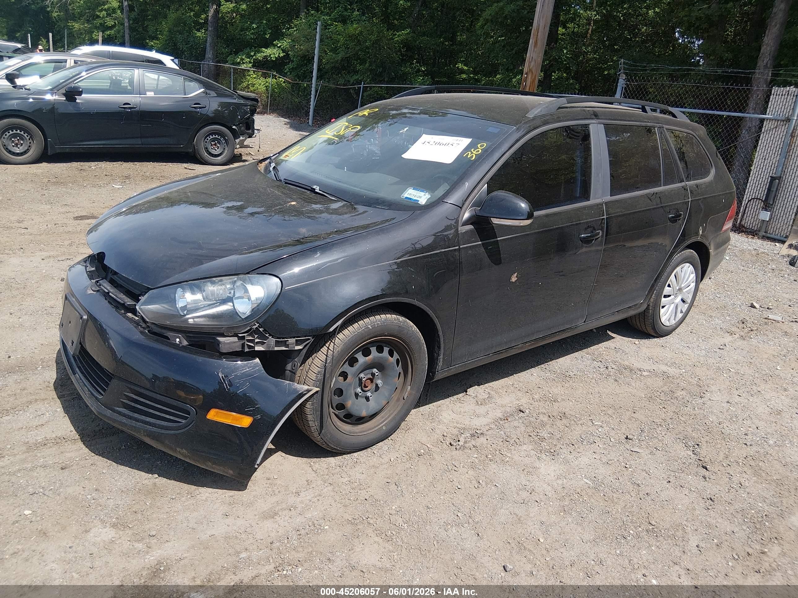 2014 Volkswagen Jetta Sportwagen 2.5l S Черный vin: 3VWPP7AJ0EM602845