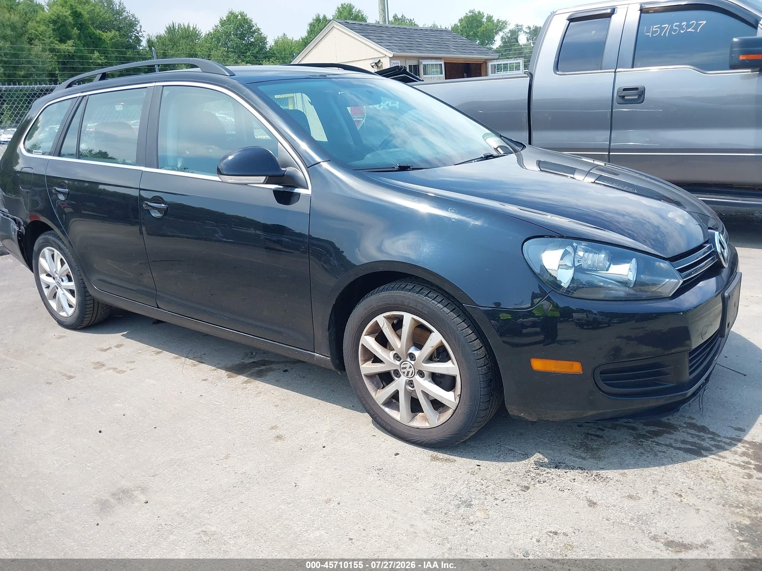 2013 Volkswagen Jetta Sportwagen 2.5l Se Black vin: 3VWPP7AJ1DM669470