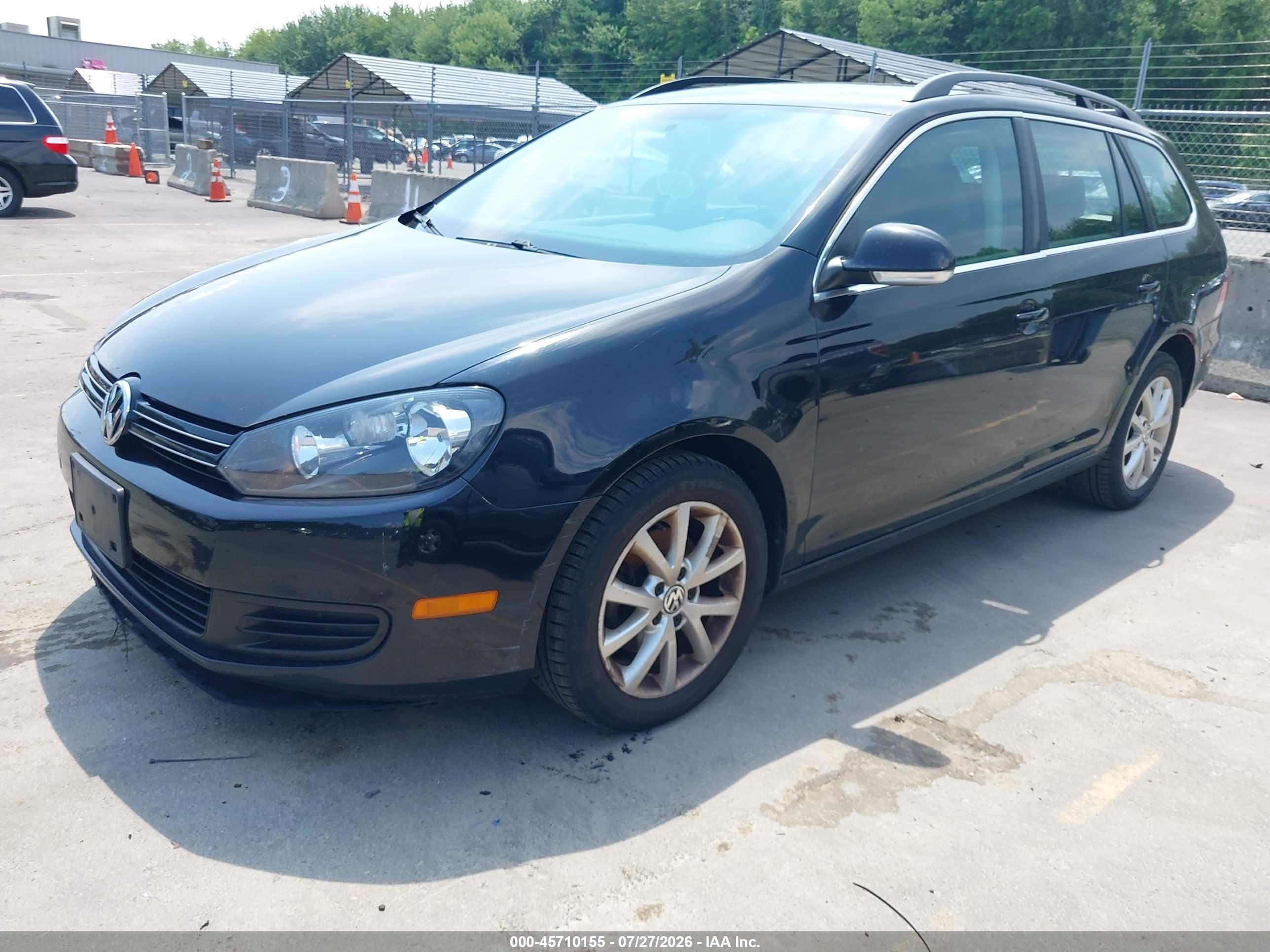 2013 Volkswagen Jetta Sportwagen 2.5l Se Black vin: 3VWPP7AJ1DM669470