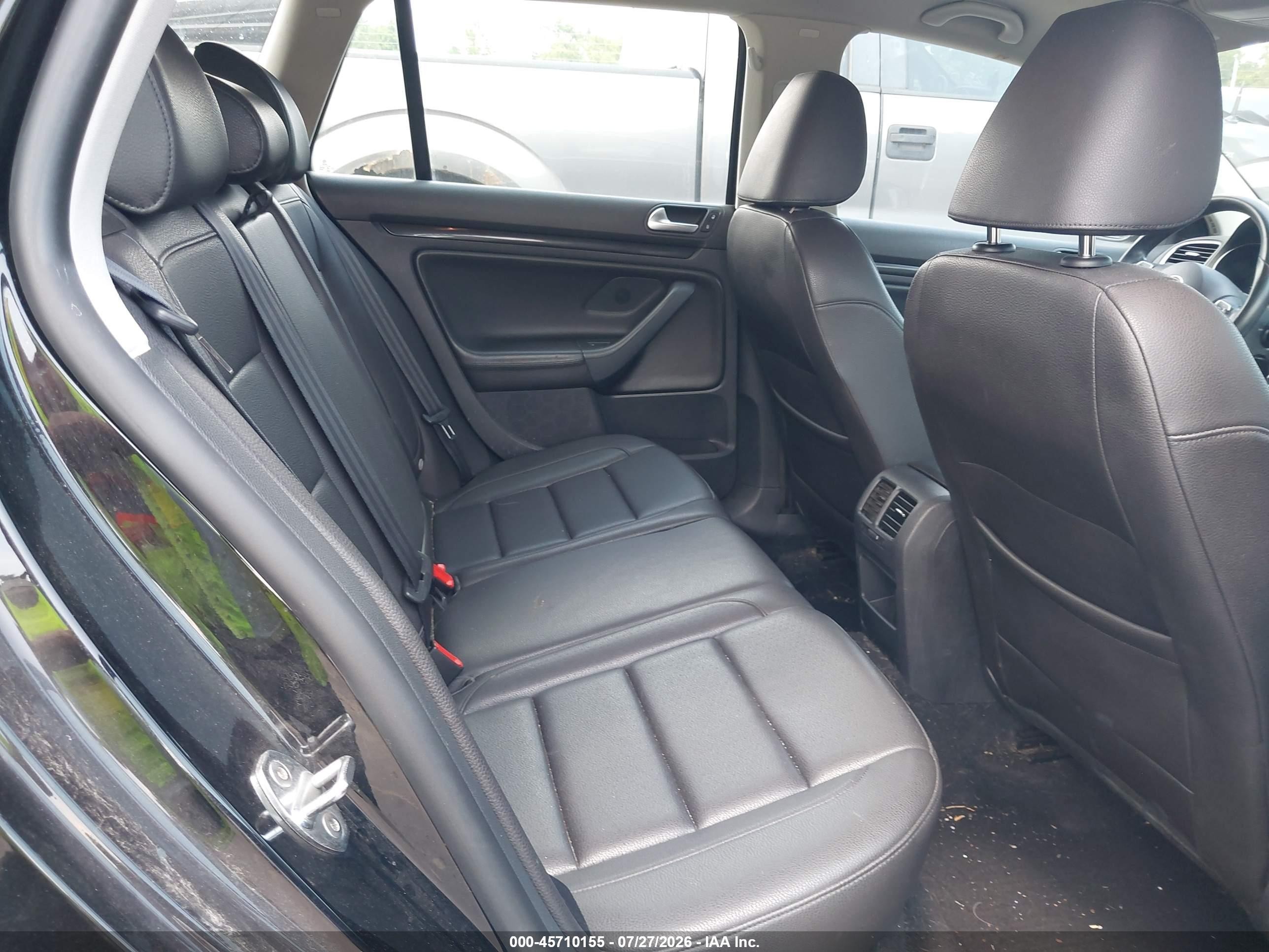 2013 Volkswagen Jetta Sportwagen 2.5l Se Black vin: 3VWPP7AJ1DM669470