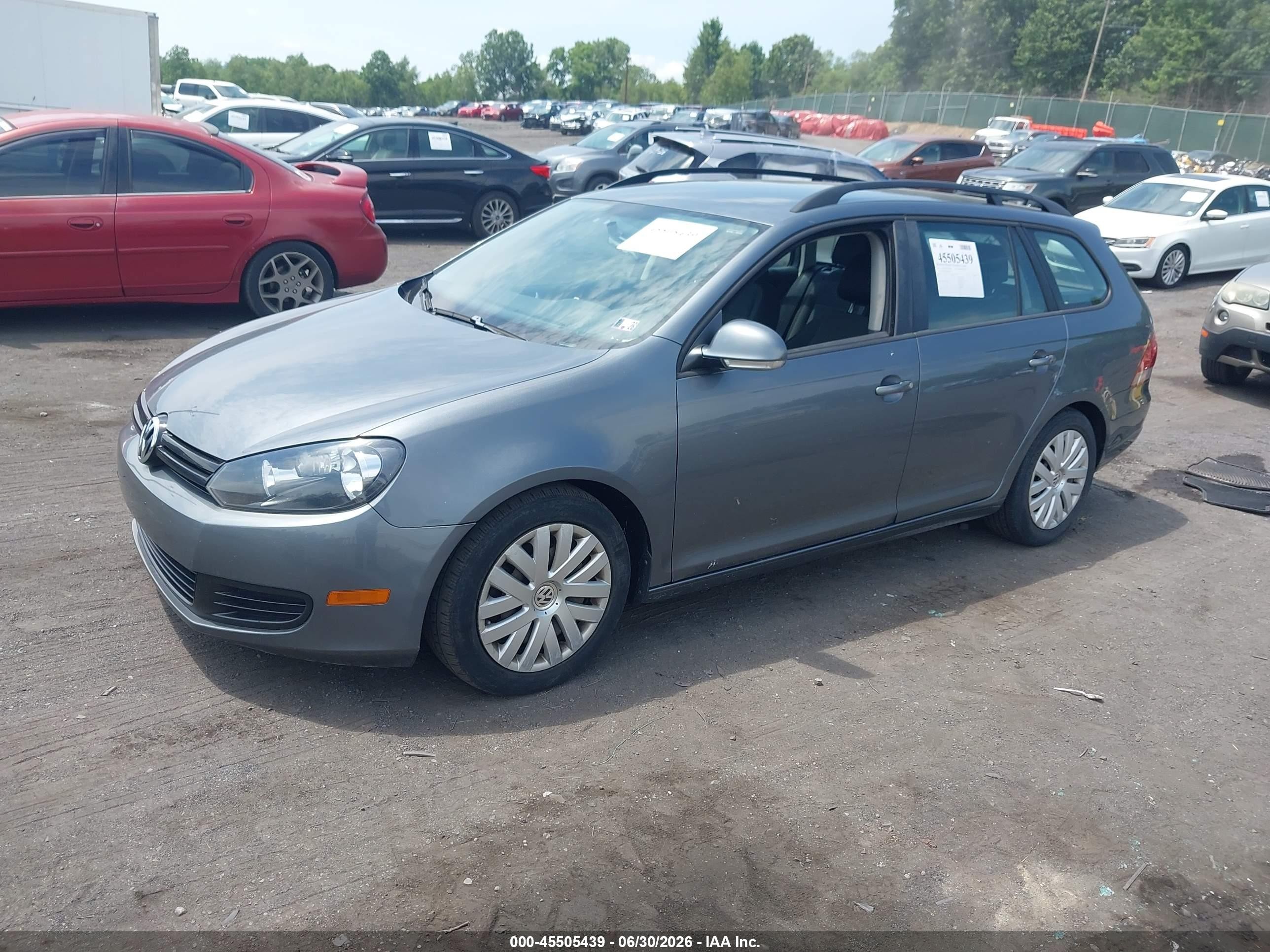 2013 Volkswagen Jetta Sportwagen 2.5l S Gray vin: 3VWPP7AJ2DM652614