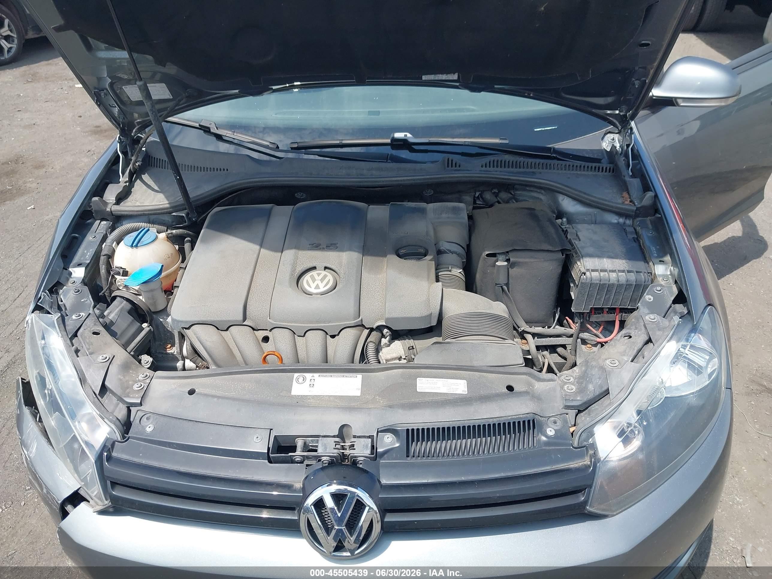2013 Volkswagen Jetta Sportwagen 2.5l S Gray vin: 3VWPP7AJ2DM652614
