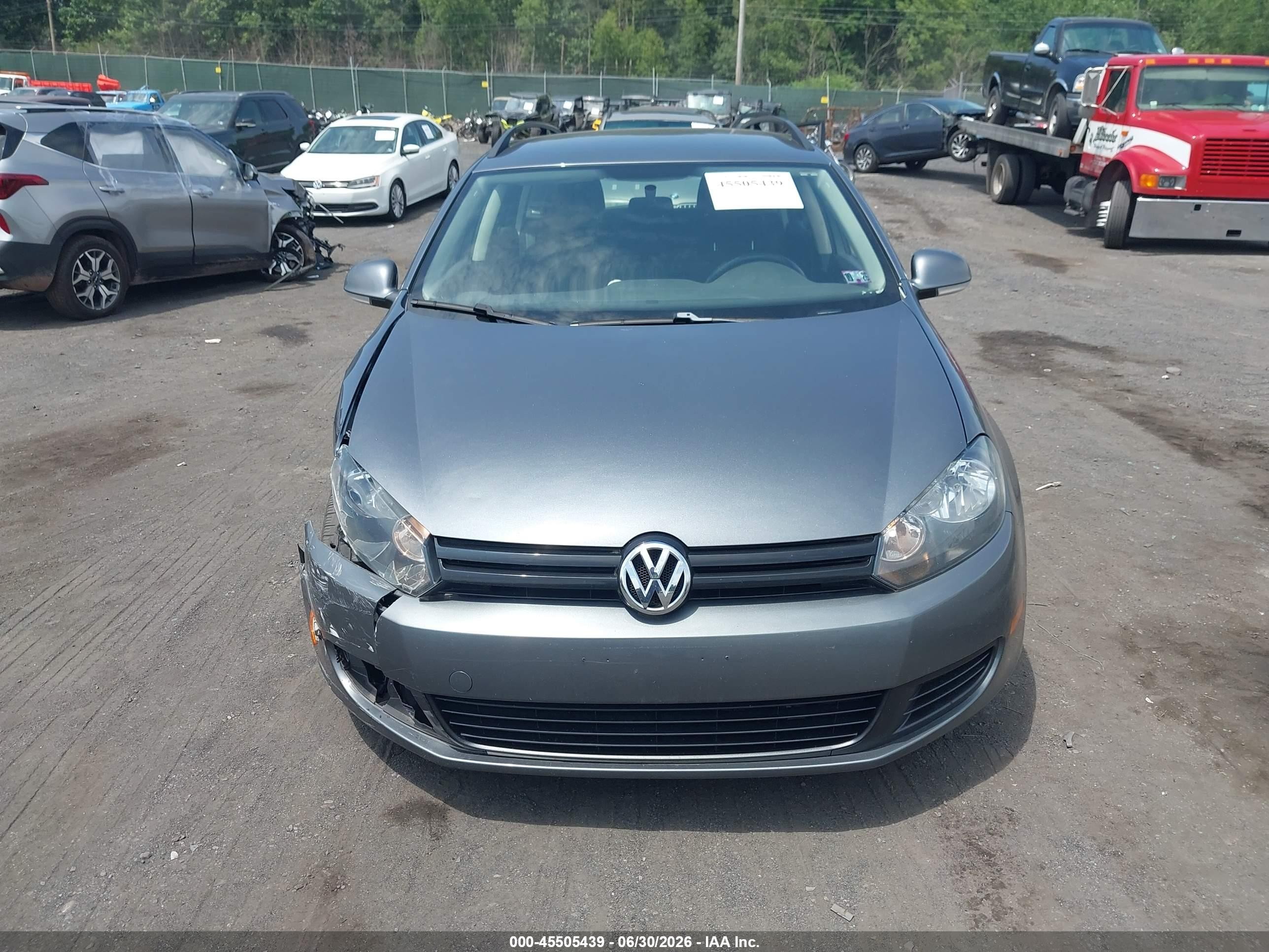 2013 Volkswagen Jetta Sportwagen 2.5l S Gray vin: 3VWPP7AJ2DM652614