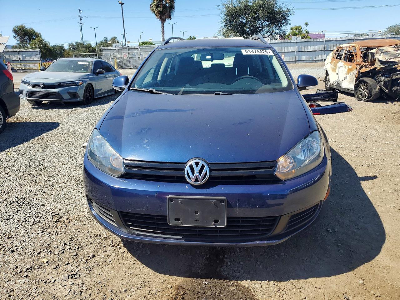 2012 Volkswagen Jetta S Blue vin: 3VWPP7AJ4CM631486