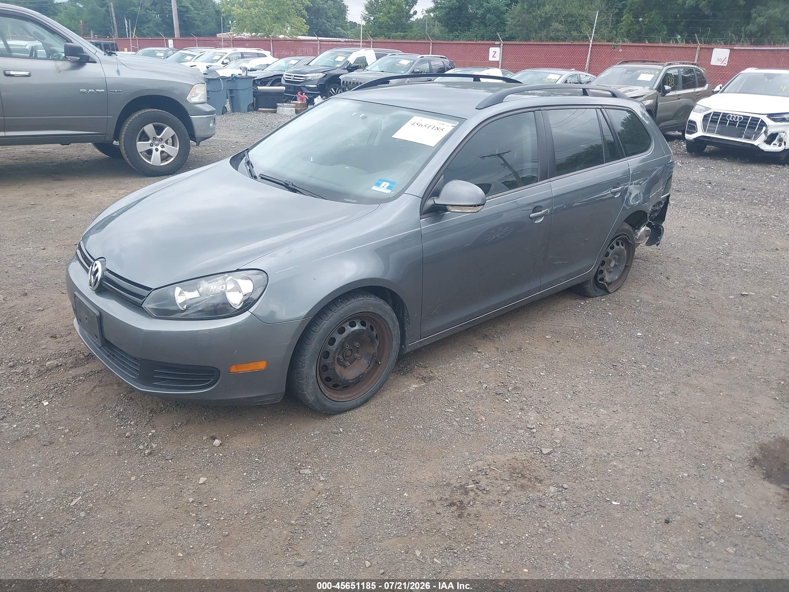 2012 Volkswagen Jetta Sportwagen 2.5l S Серый vin: 3VWPP7AJ5CM623039
