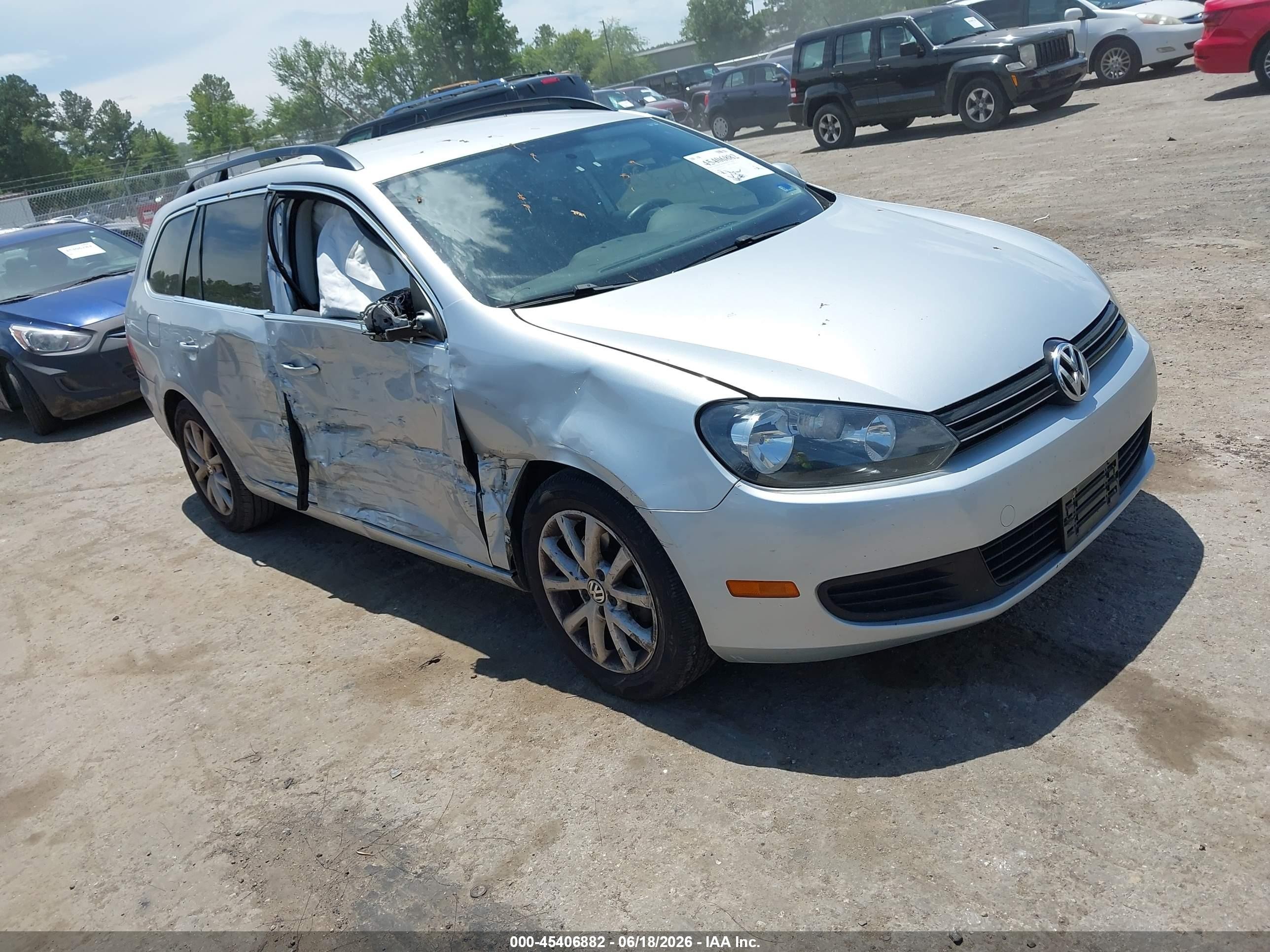 2013 Volkswagen Jetta Sportwagen 2.5l Se Silver vin: 3VWPP7AJ5DM627318