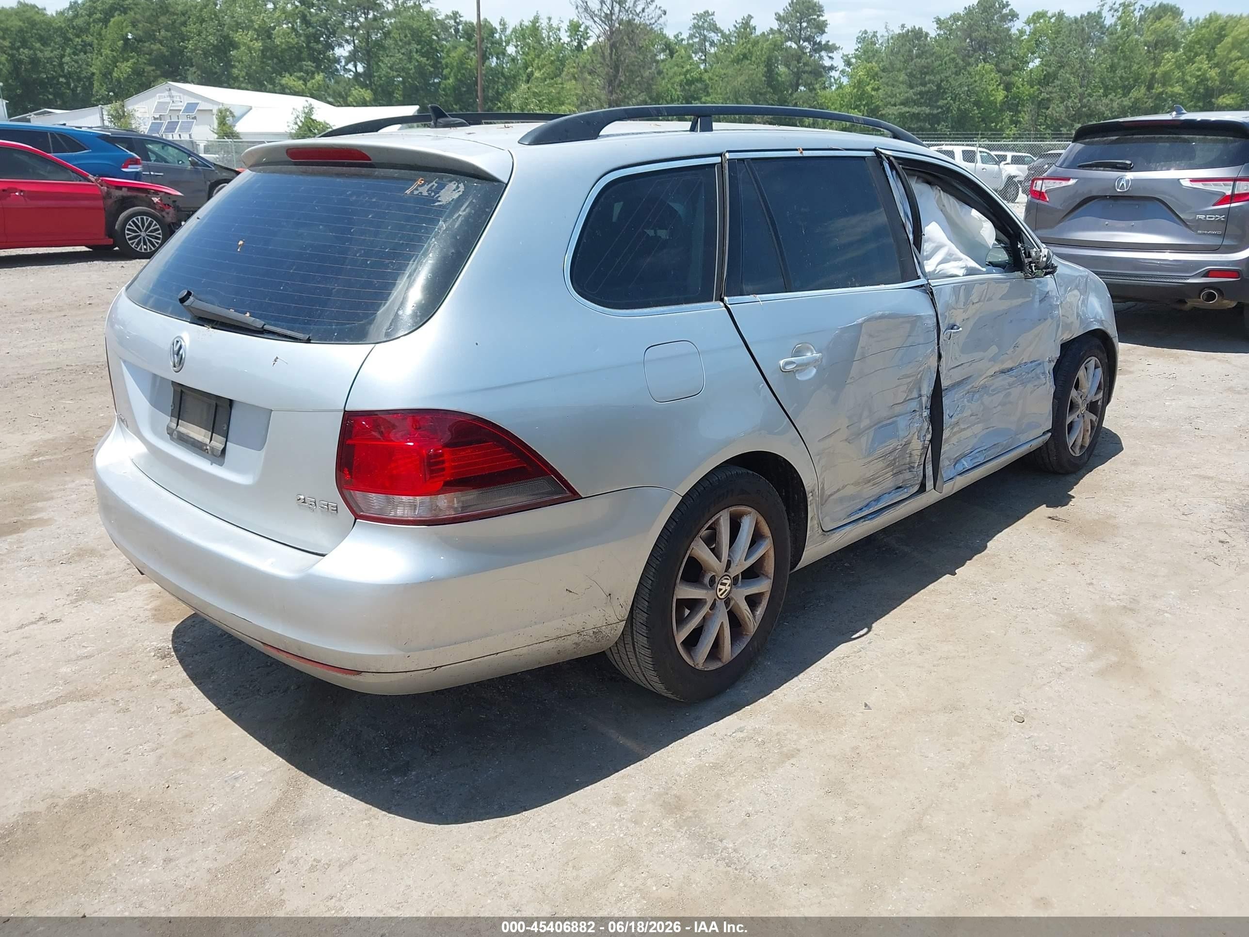 2013 Volkswagen Jetta Sportwagen 2.5l Se Silver vin: 3VWPP7AJ5DM627318