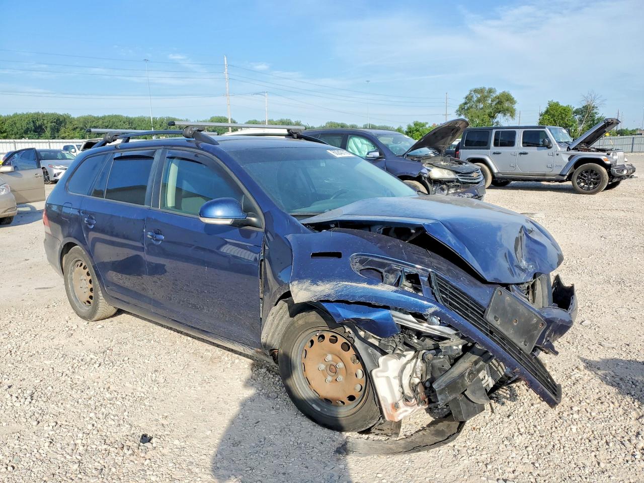 2013 Volkswagen Jetta S Blue vin: 3VWPP7AJ5DM650114