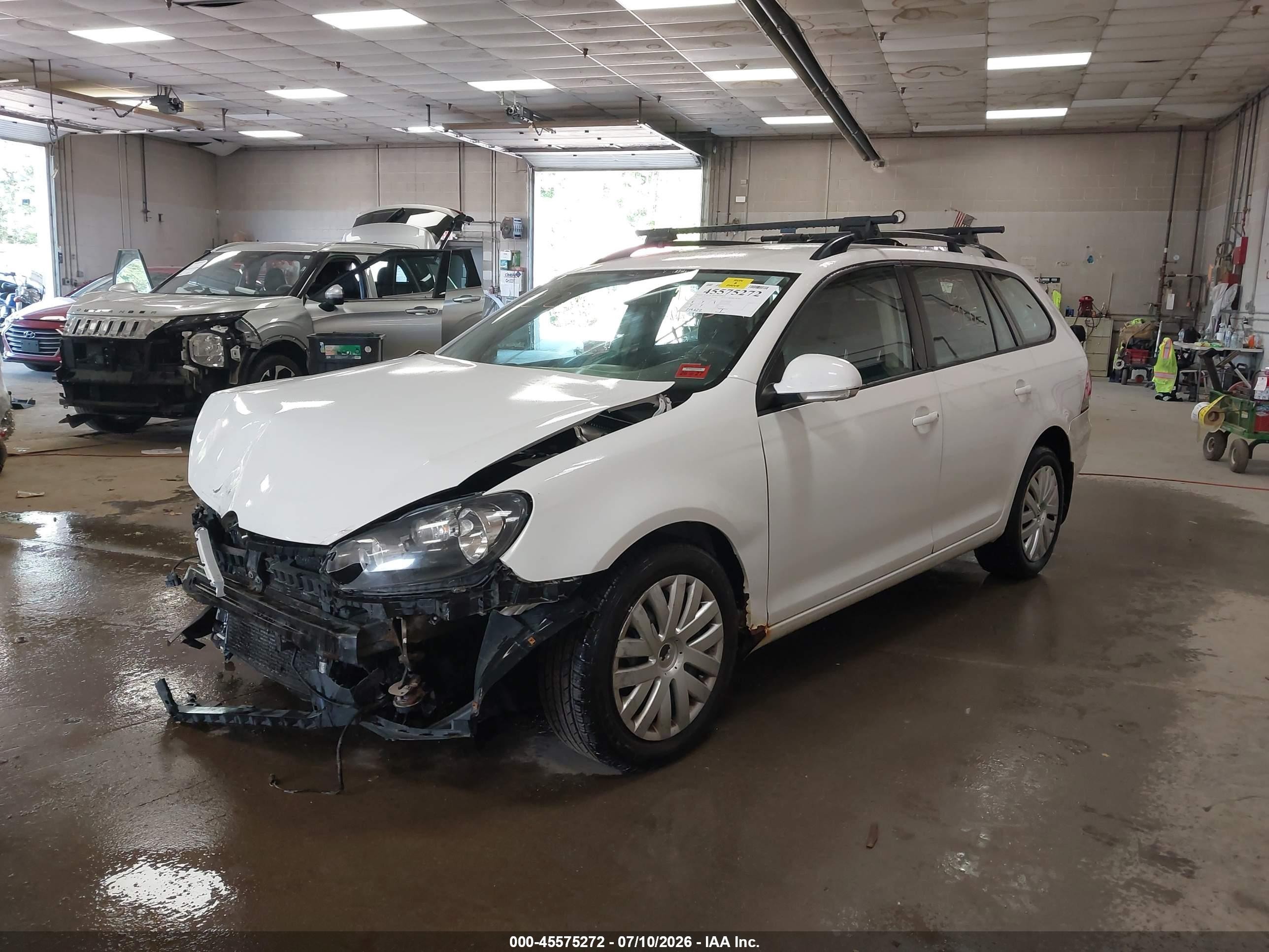 2012 Volkswagen Jetta Sportwagen 2.5l S White vin: 3VWPP7AJ7CM604802