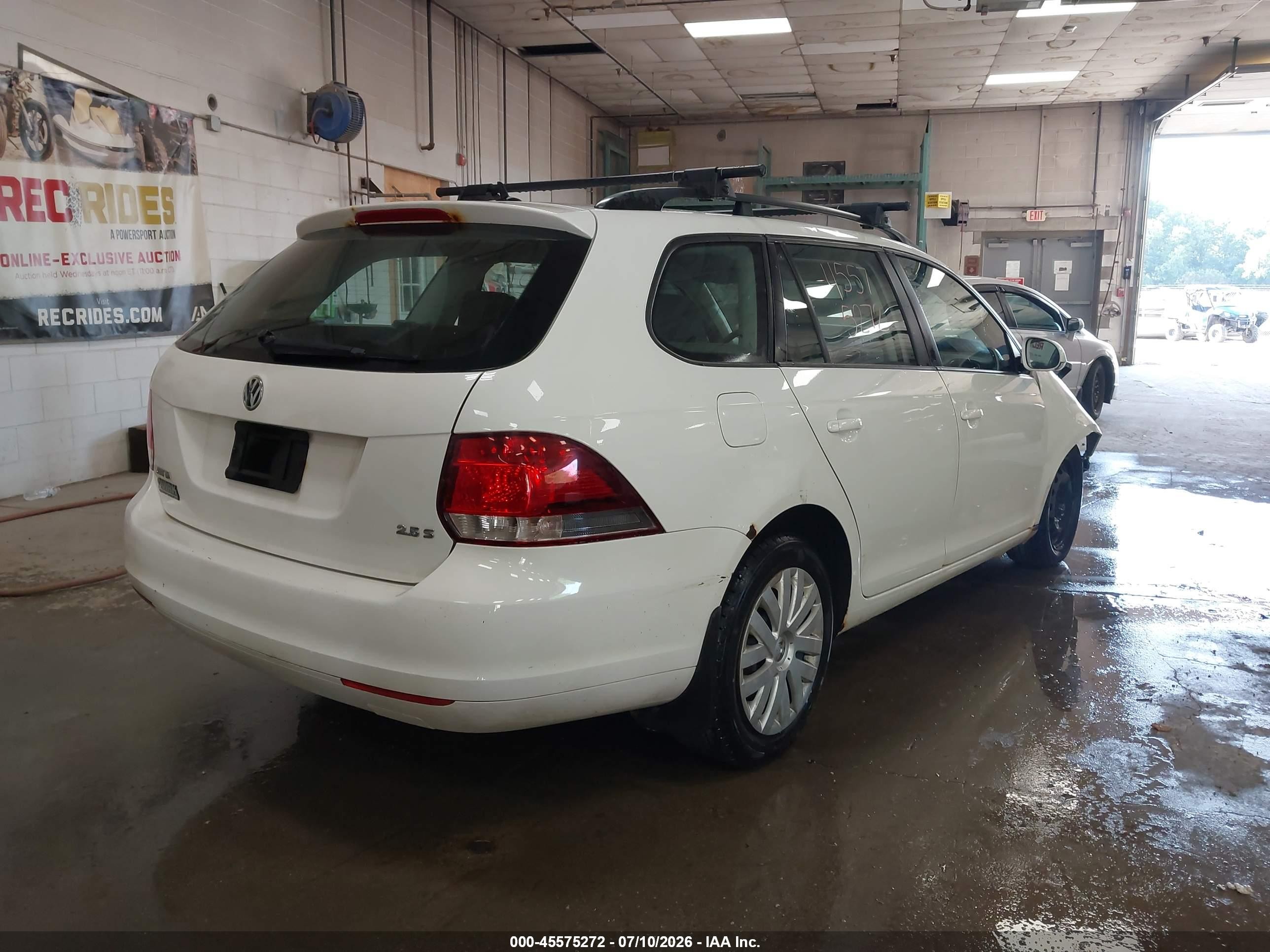 2012 Volkswagen Jetta Sportwagen 2.5l S White vin: 3VWPP7AJ7CM604802