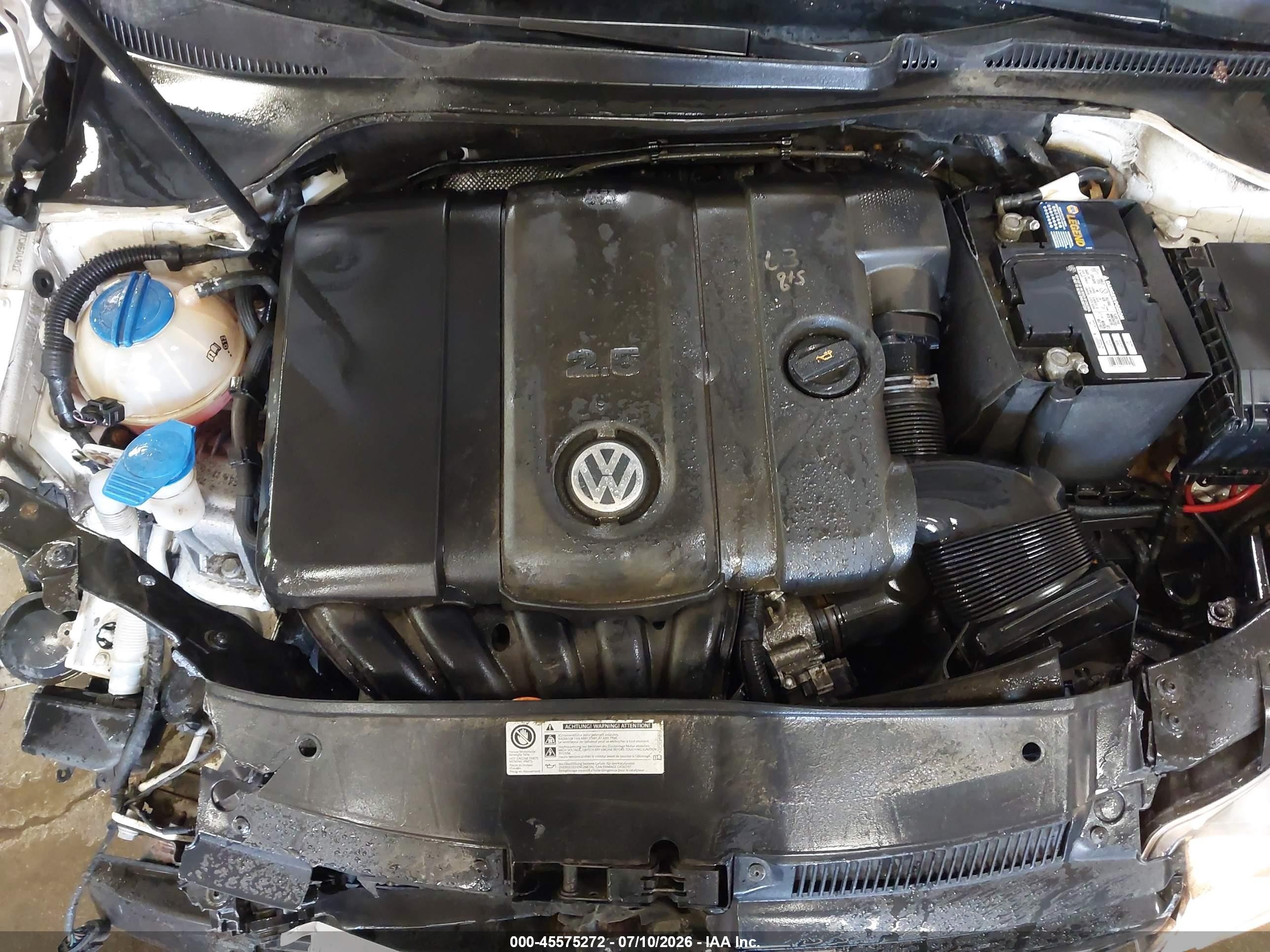 2012 Volkswagen Jetta Sportwagen 2.5l S White vin: 3VWPP7AJ7CM604802