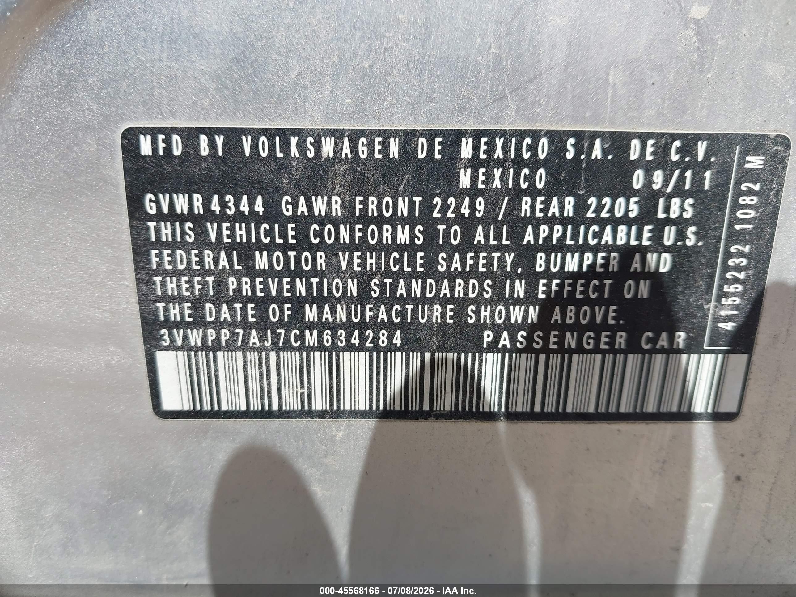 2012 Volkswagen Jetta Sportwagen 2.5l S Silver vin: 3VWPP7AJ7CM634284