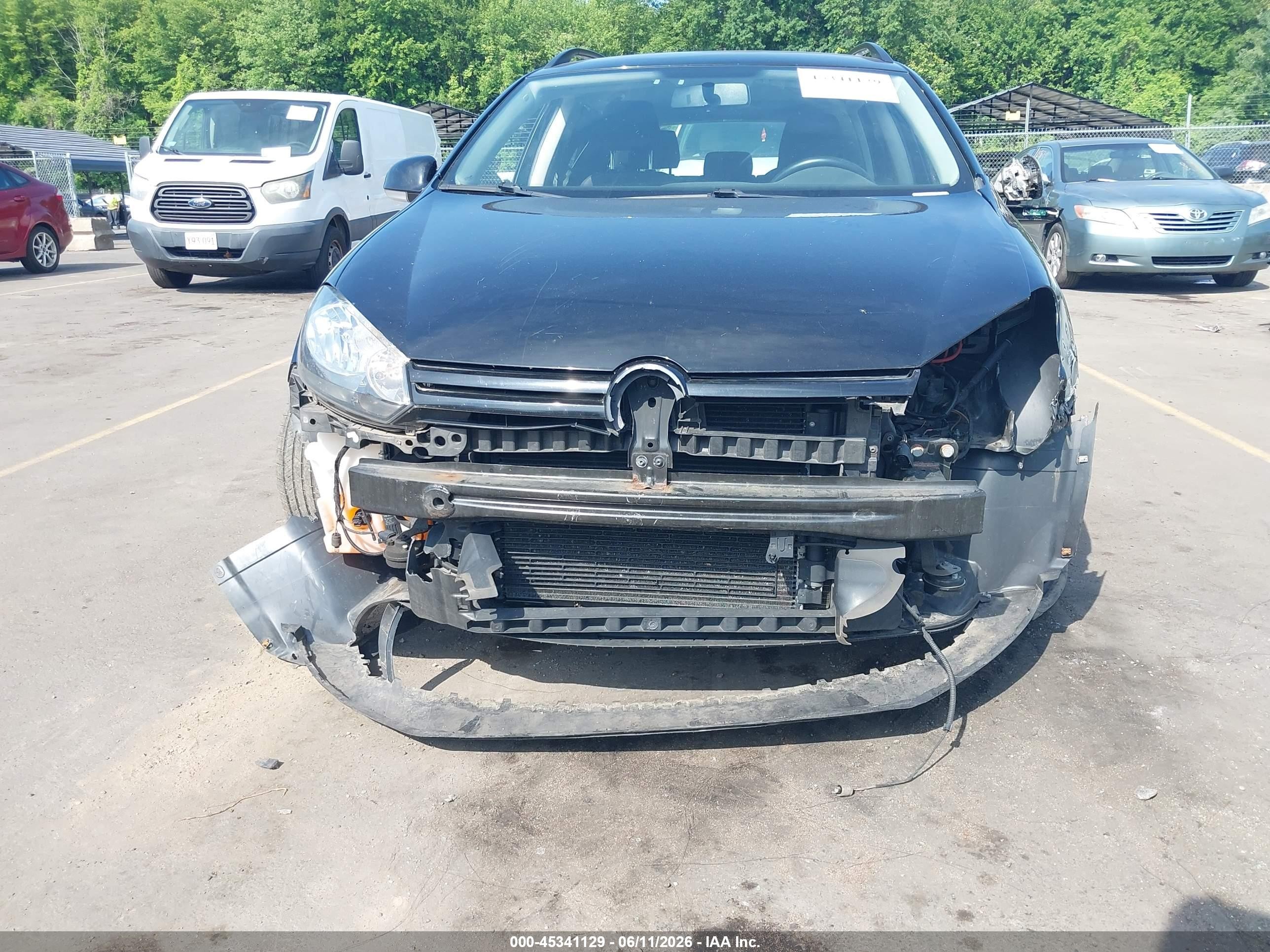 2013 Volkswagen Jetta Sportwagen 2.5l S Black vin: 3VWPP7AJ8DM695094