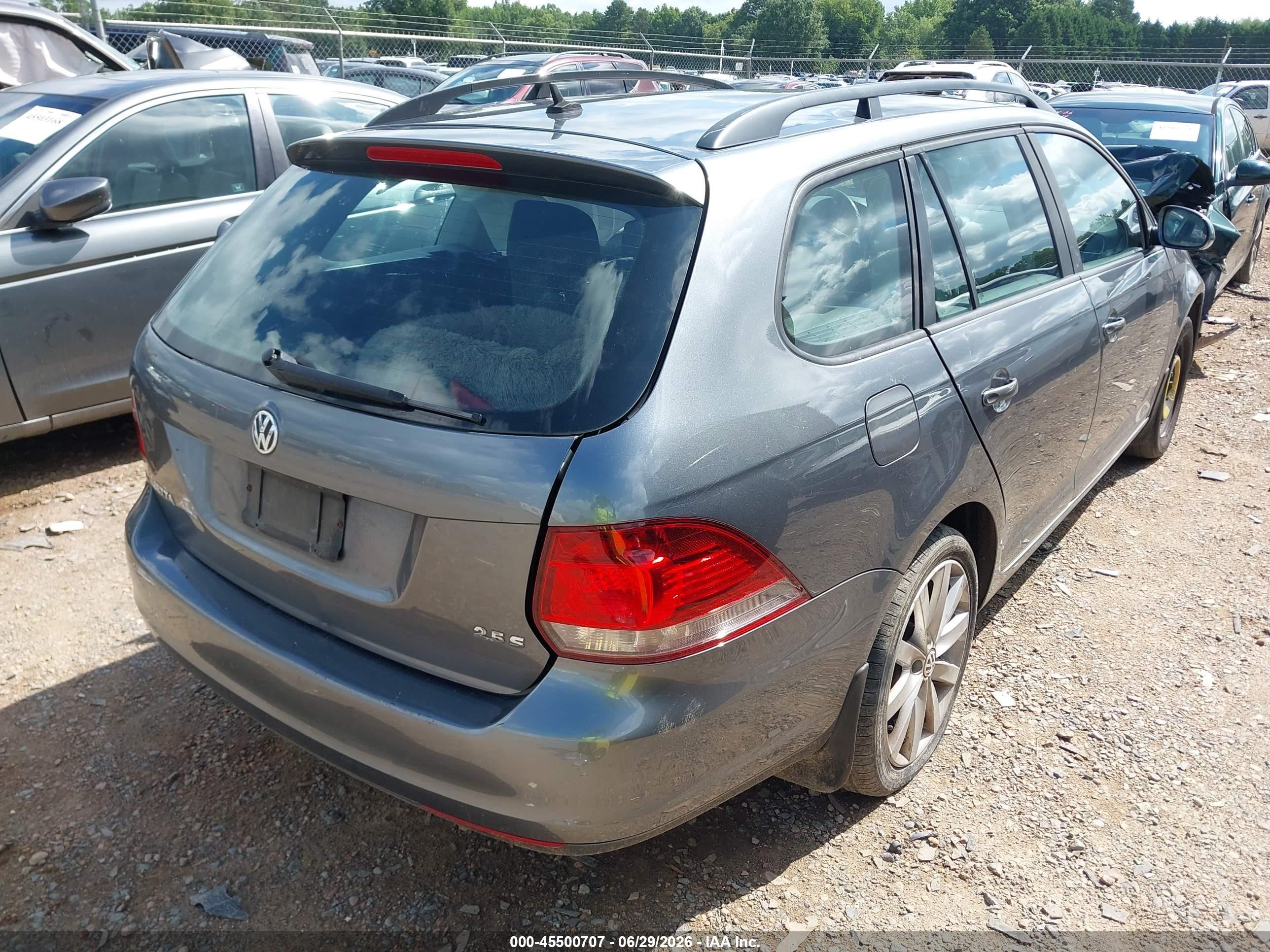 2013 Volkswagen Jetta Sportwagen 2.5l S Gray vin: 3VWPP7AJXDM610434